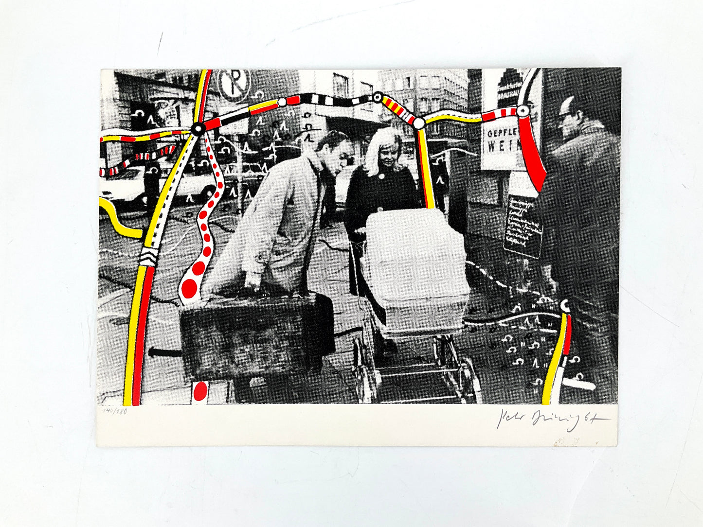 Offset- und Siebdruck von Peter Brüning, 1967 (Auflage: 140/180)