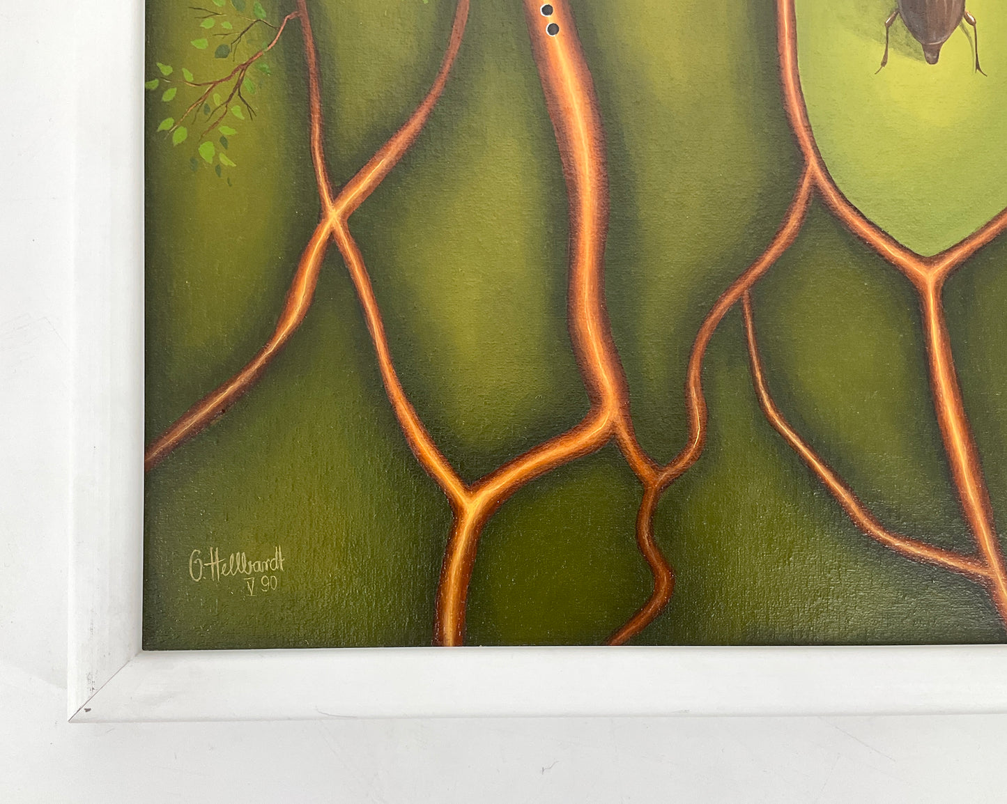 Surrealistisches Ölgemälde von Gerd Hellbardt, 1990