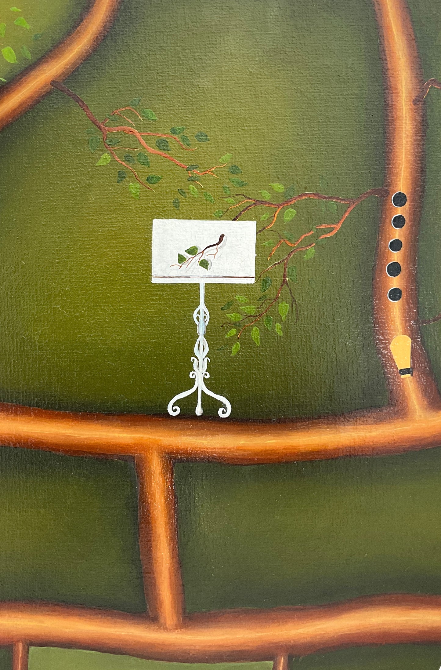 Surrealistisches Ölgemälde von Gerd Hellbardt, 1990