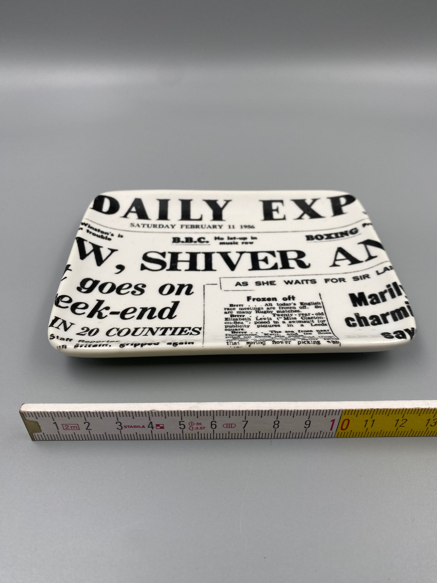 Ablageschale / Vide Poche „Daily Express“ von Piero Fornasetti für Fornasetti Milano, 50er/60er Italien