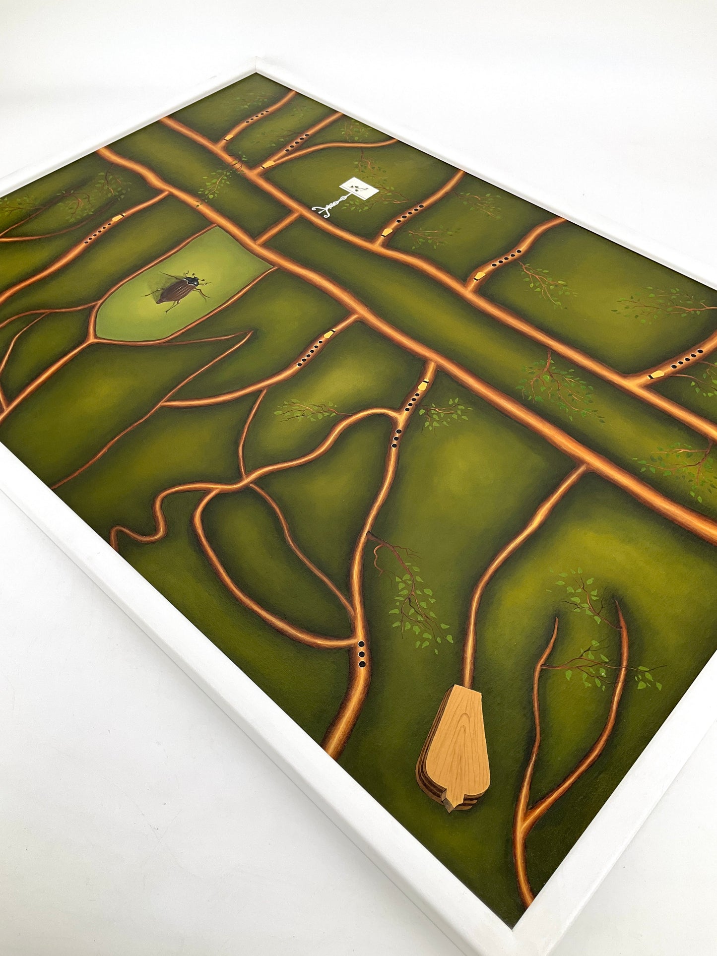 Surrealistisches Ölgemälde von Gerd Hellbardt, 1990