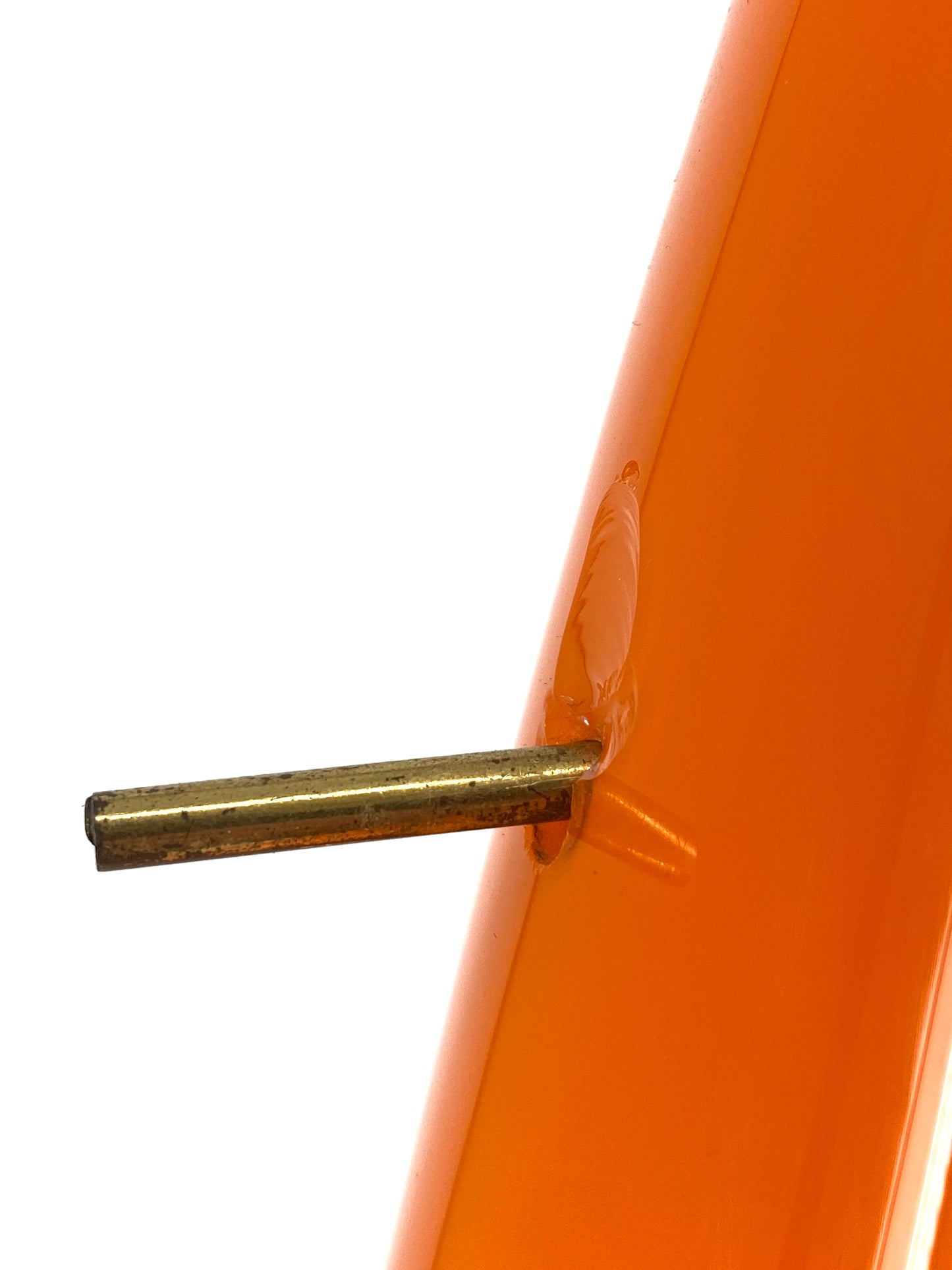 Orangefarbene Deckenlampe von Alessandro Pianon für Vistosi, Italien, 1960er Jahre