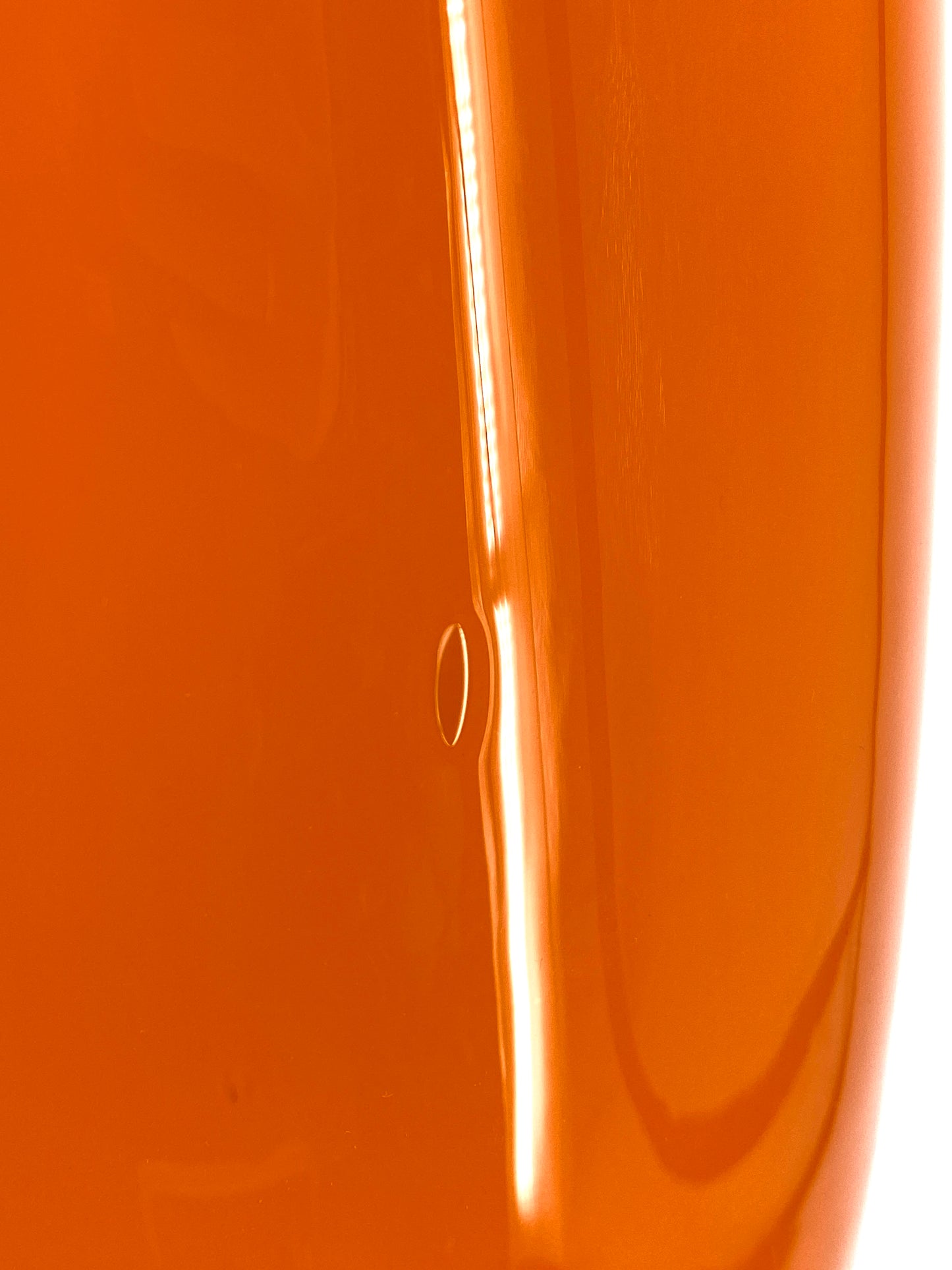 Orangefarbene Deckenlampe von Alessandro Pianon für Vistosi, Italien, 1960er Jahre