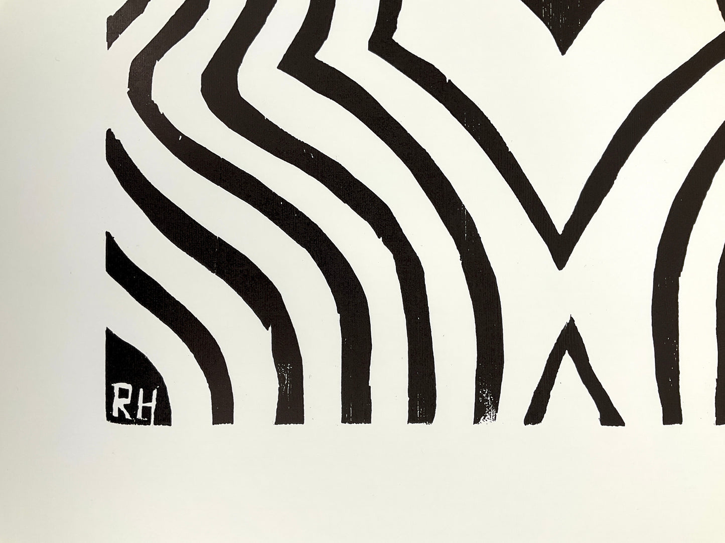 Holzschnitt "Frauenkopf" von Richard Haizmann für Griffelkunst, 1991