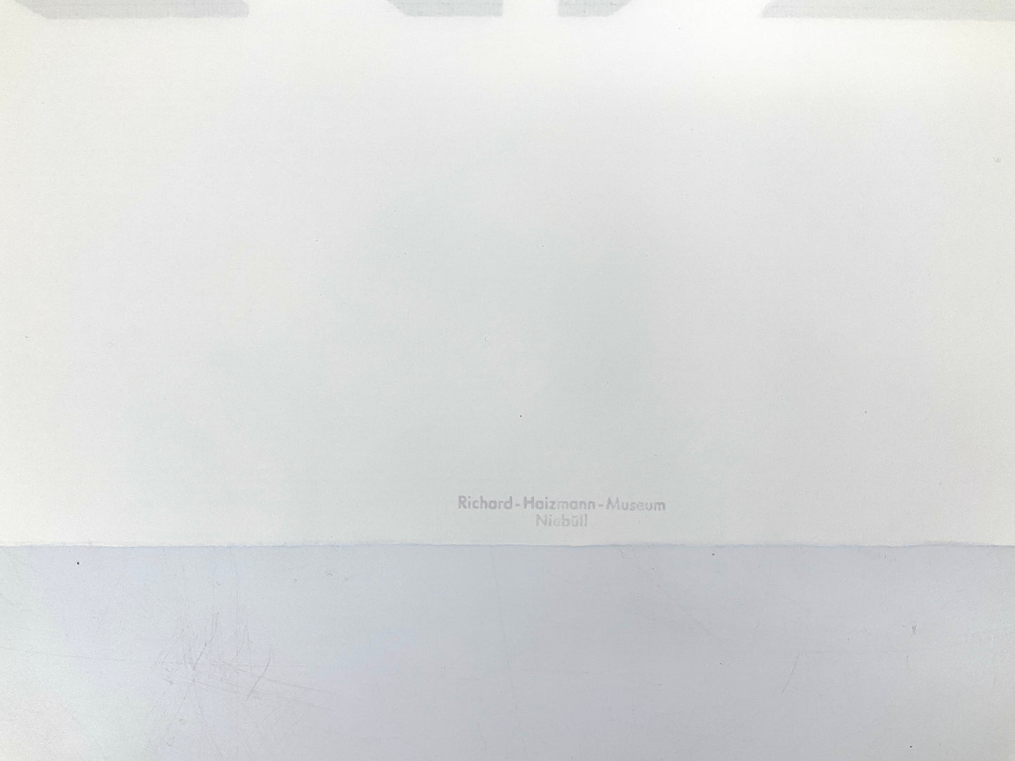 Holzschnitt von Richard Haizmann für Griffelkunst, 1991