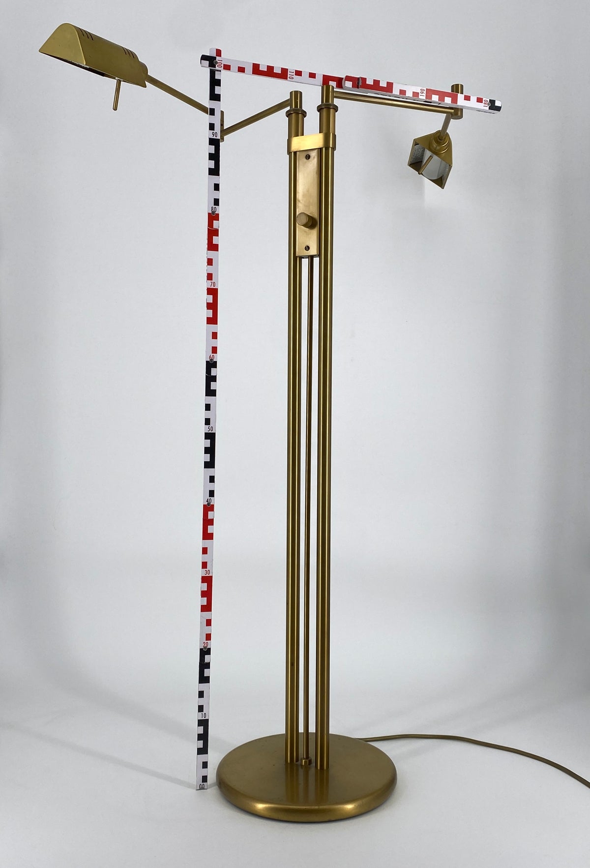 Dimmbare Stehlampe / Leselampe von Holtkötter Leuchten aus Messing, 90er