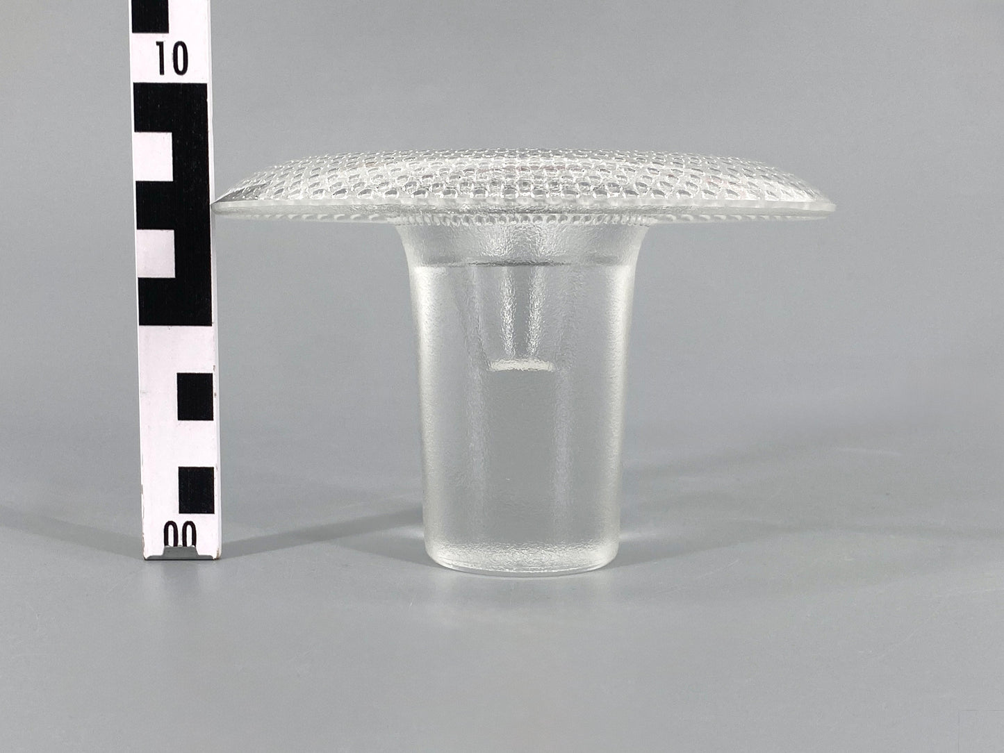 Blumenförmiger Kerzenhalter aus transparentem Glas von Tapio Wirkkala für Rosenthal, 60er