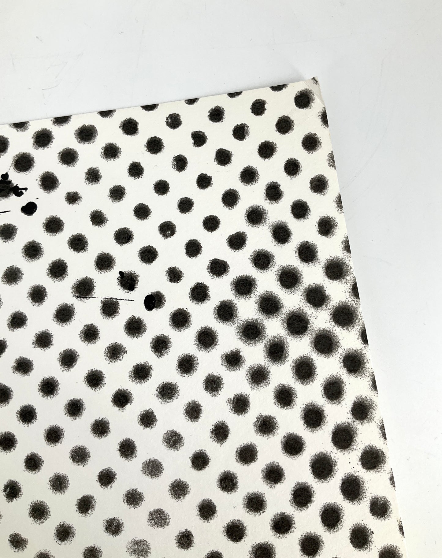 Riesengroßer Siebdruck in Blau von Sigmar Polke für Griffelkunst, 1988