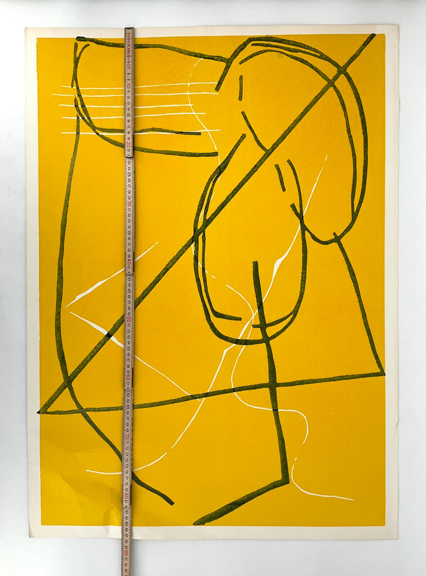 Farbholzschnitt "53 A" von Pidder Auberger für Griffelkunst, 1987