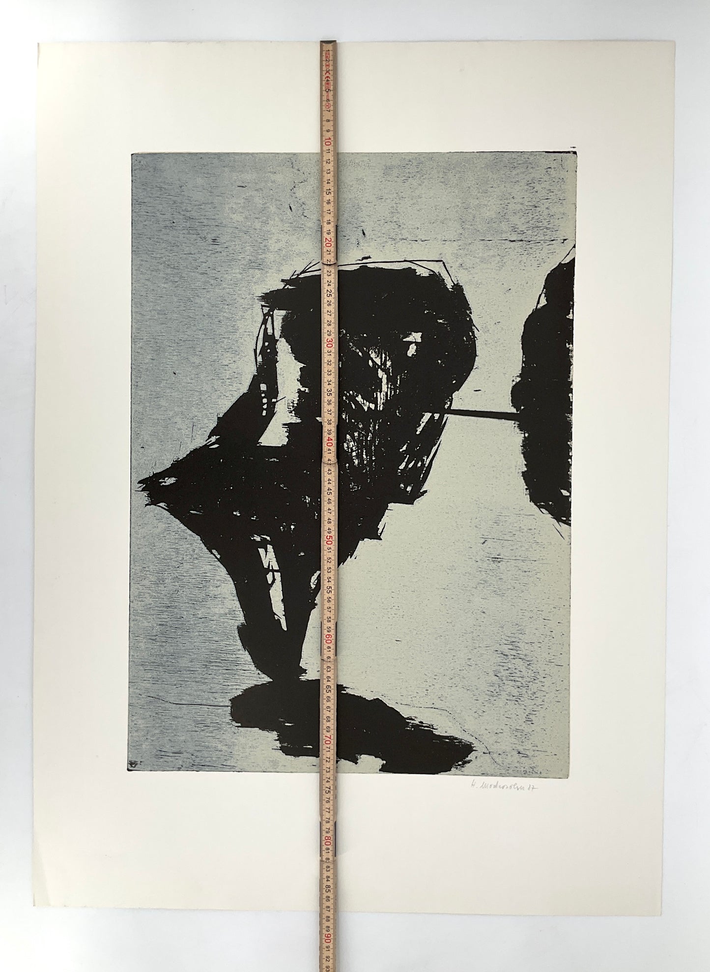 Farbholzschnitt von Heinrich Modersohn für Griffelkunst, 1987