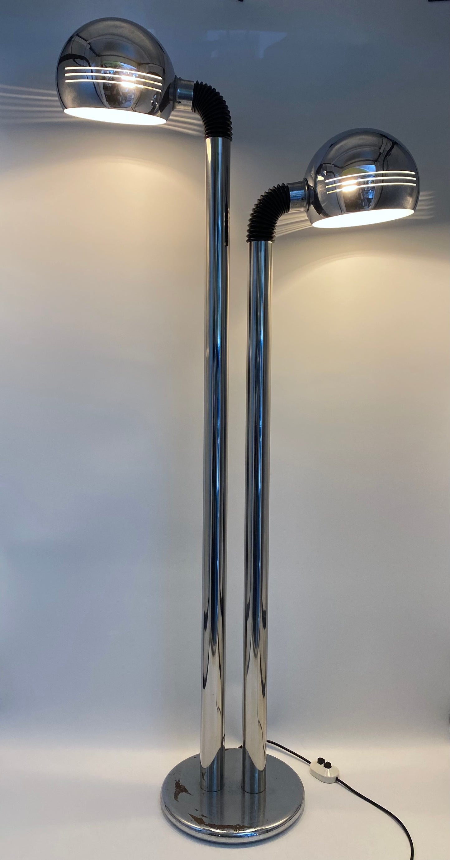 Stehlampe "Space Age Design" aus Italien, 1970er