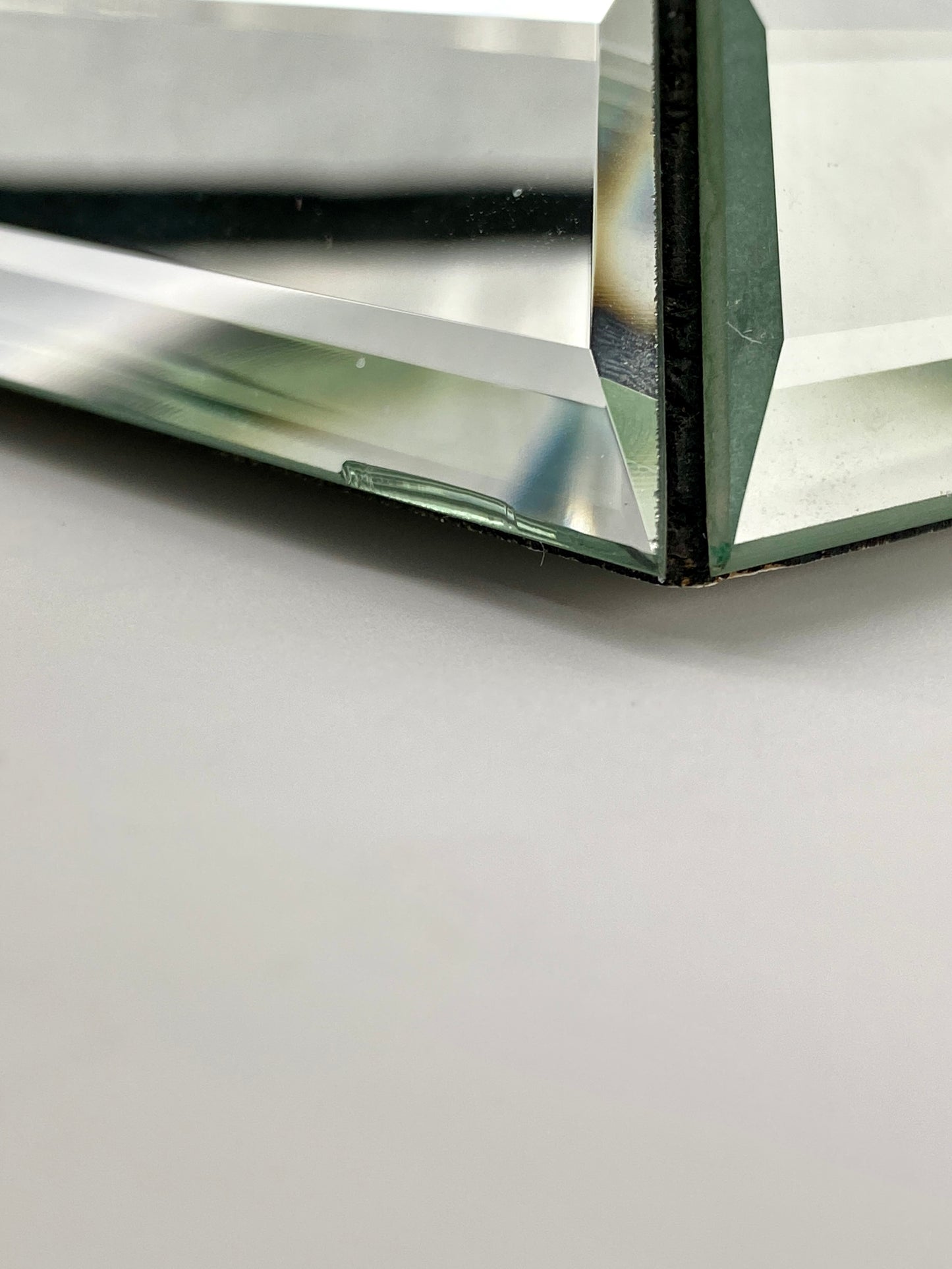 Spiegelglas Garderobe mit 5 Haken von Schöninger Glas, 1970er Jahre