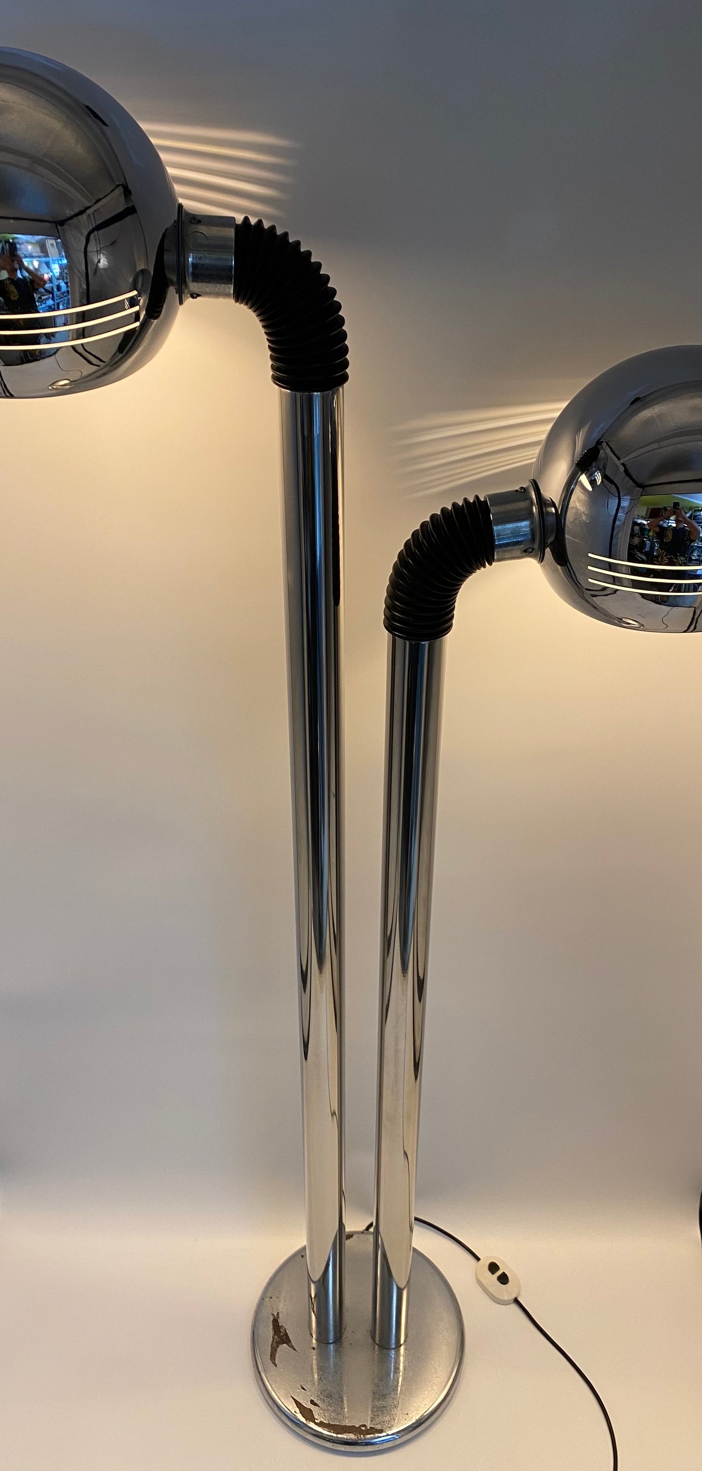 Stehlampe "Space Age Design" aus Italien, 1970er
