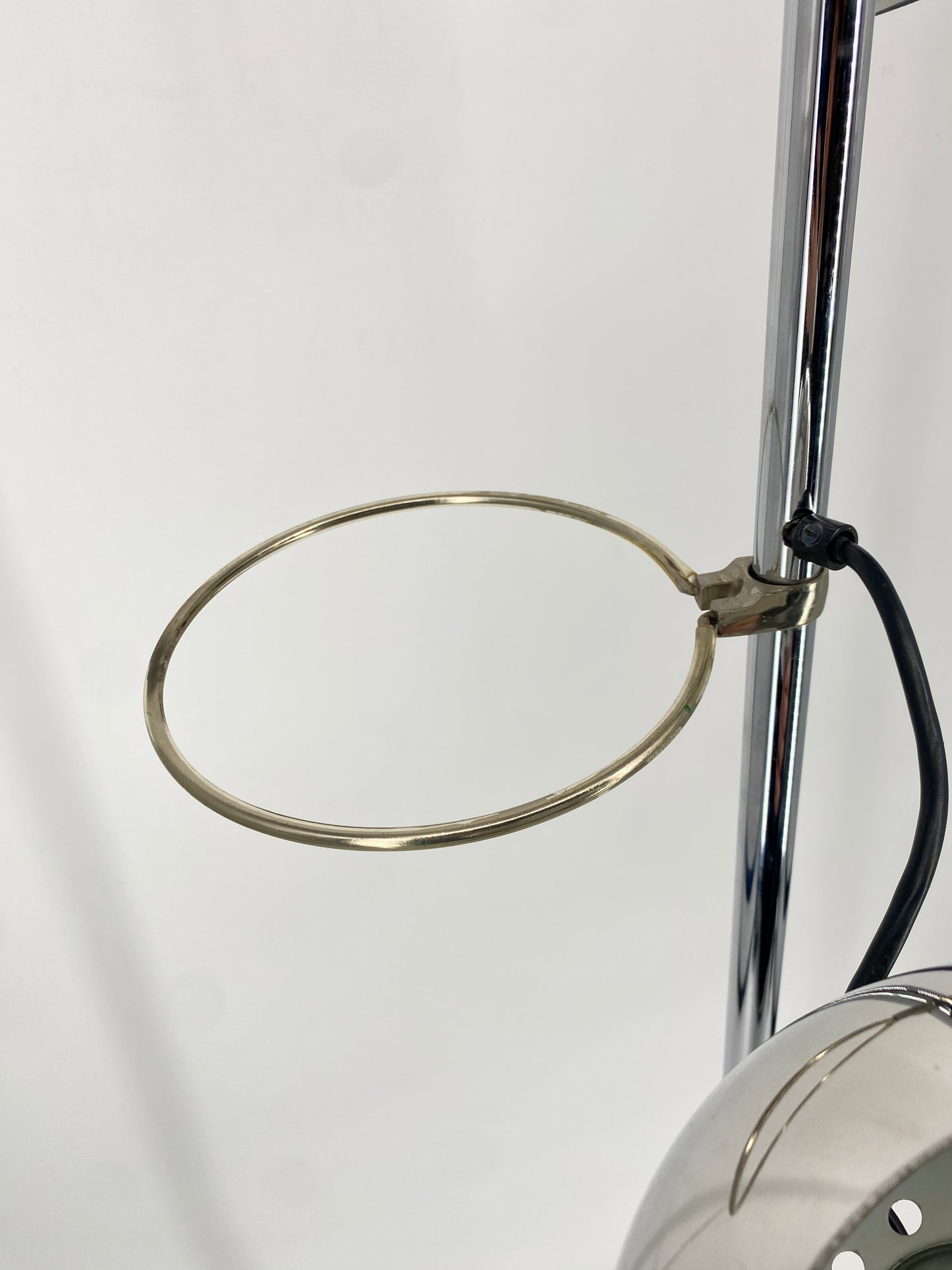 Space Age Stehlampe mit drei Chrom Kugeln, 1970er