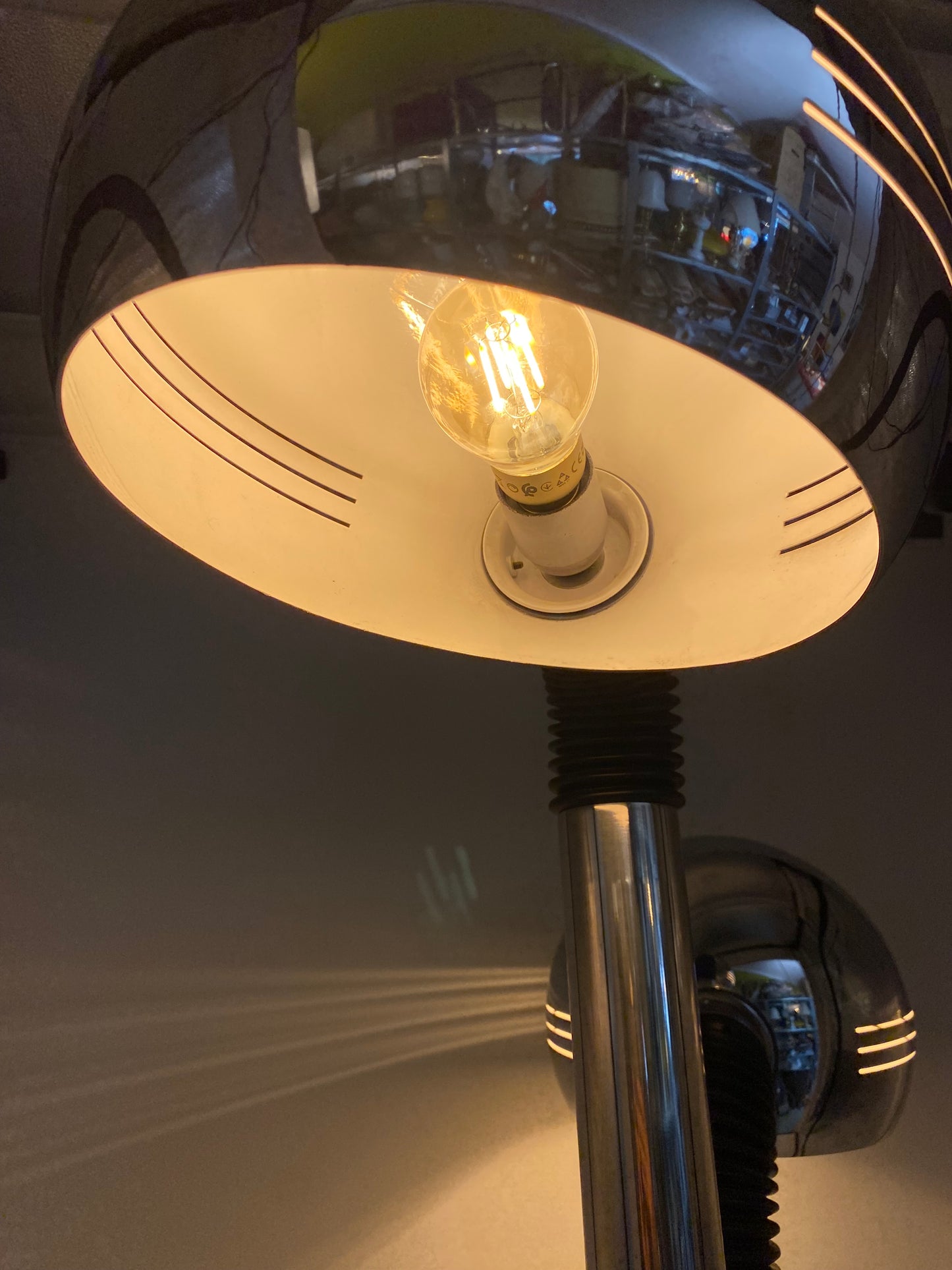 Stehlampe "Space Age Design" aus Italien, 1970er