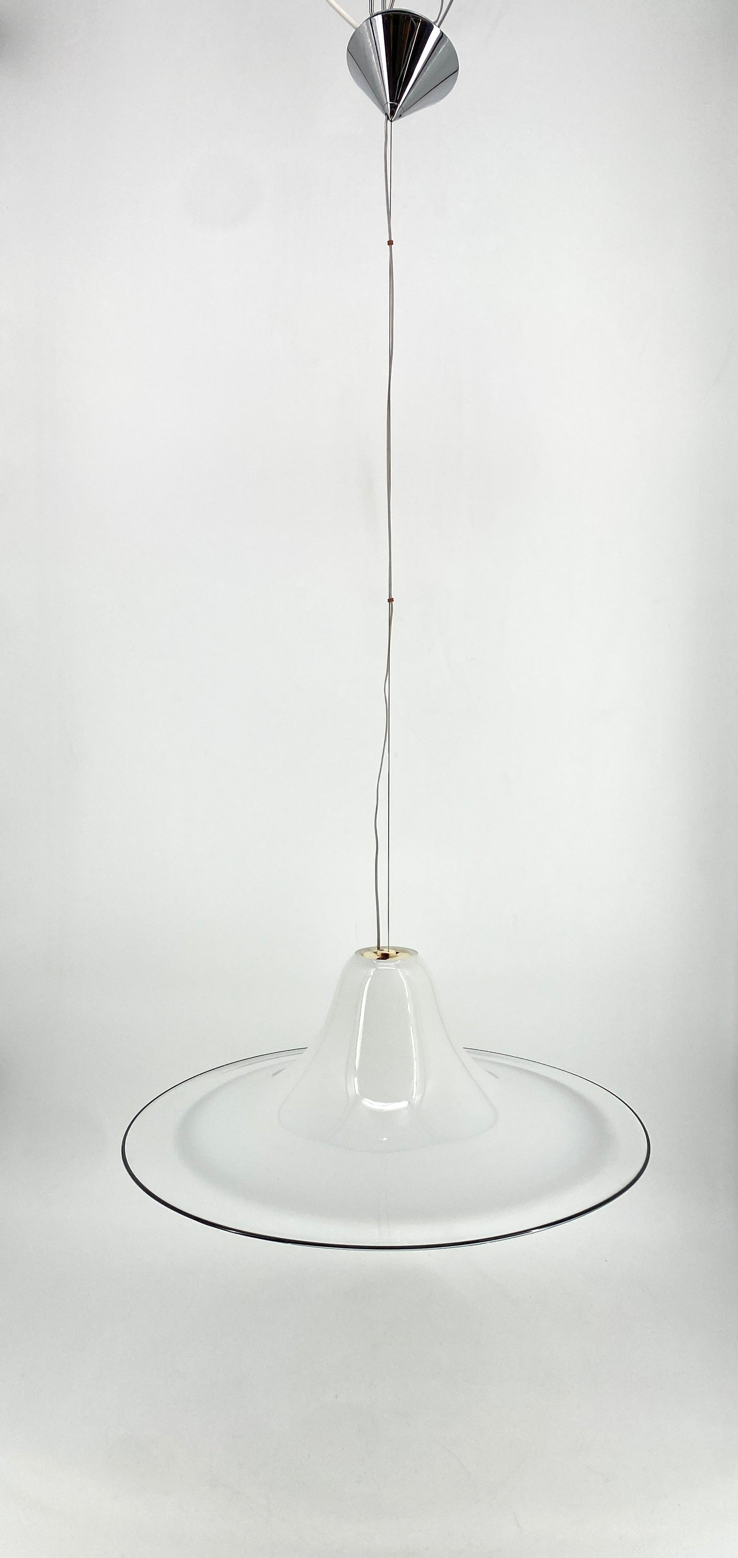 Deckenlampe aus Murano Glas von Renato Toso für Leucos, 70er