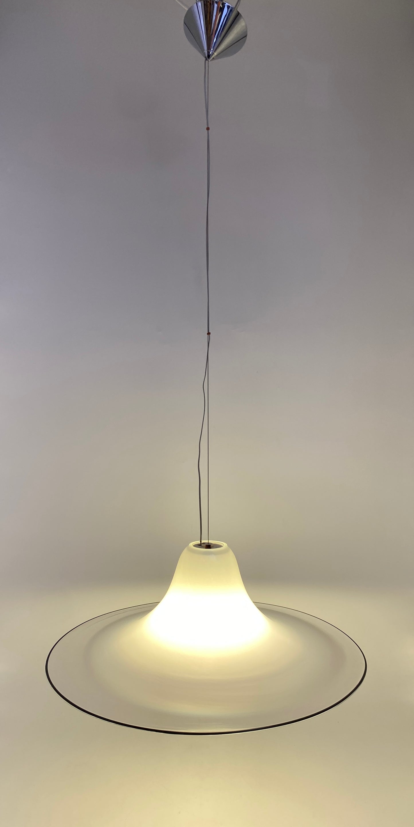 Deckenlampe aus Murano Glas von Renato Toso für Leucos, 70er