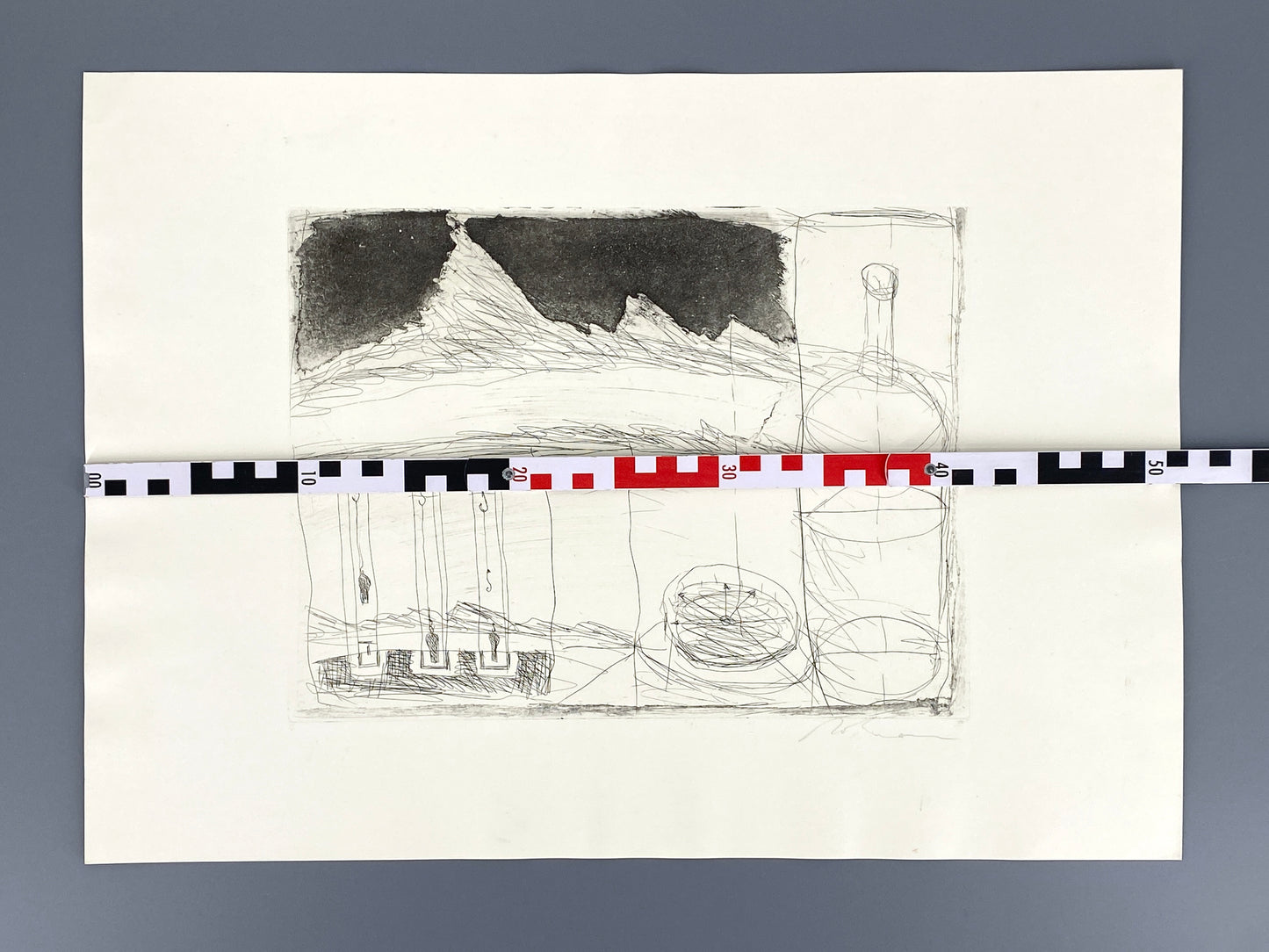 Signierte Radierung von Karl Bohrmann (1928–1998), Edition der Griffelkunst-Vereinigung, Hamburg 1972