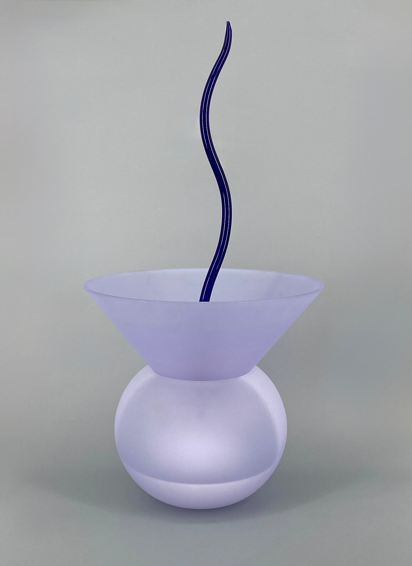 Signierte Memphis Vase / Kunstobjekt "Morimono" aus Muranoglas von Andrea Anastasio, 90er