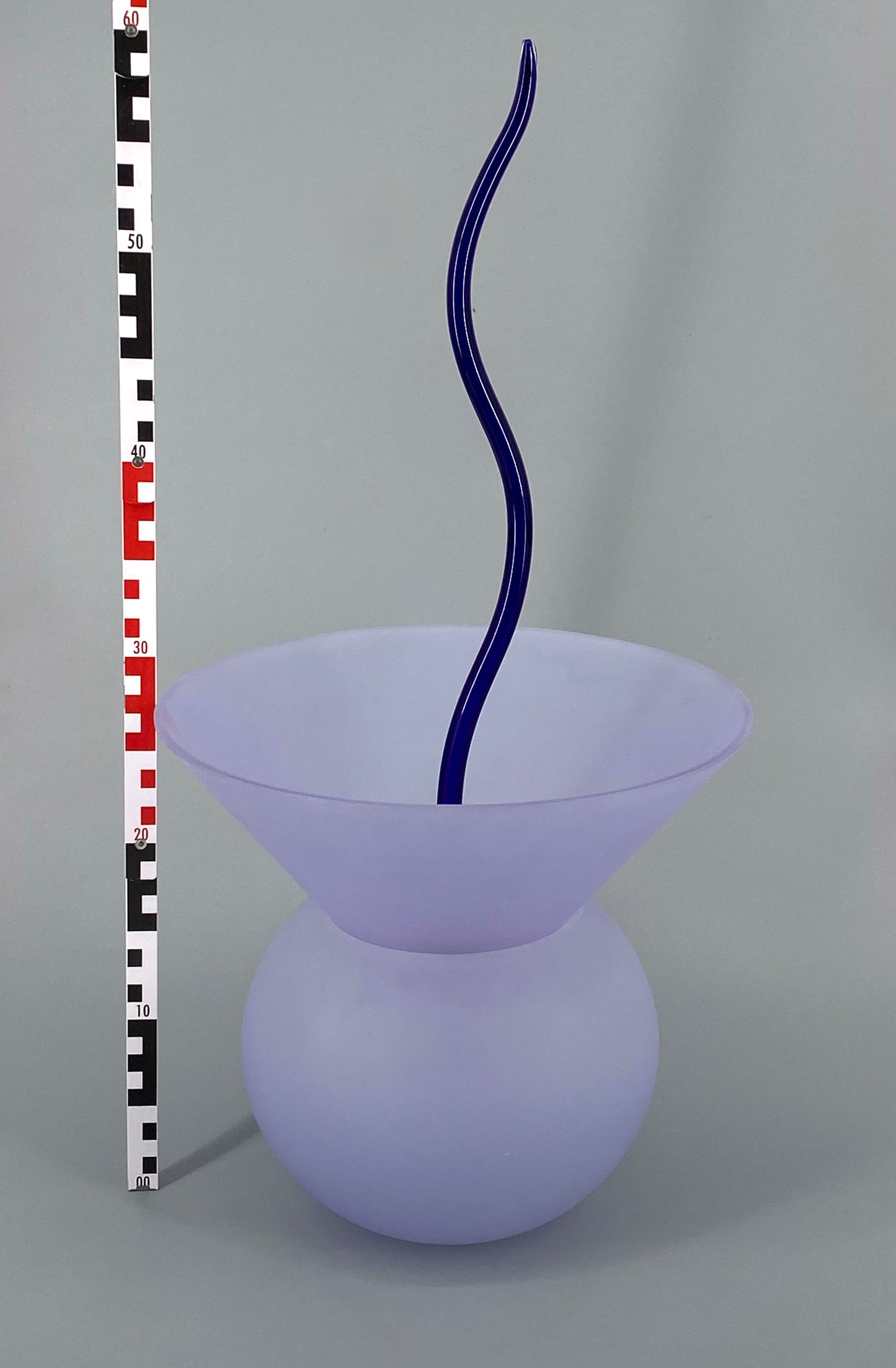 Signierte Memphis Vase / Kunstobjekt "Morimono" aus Muranoglas von Andrea Anastasio, 90er