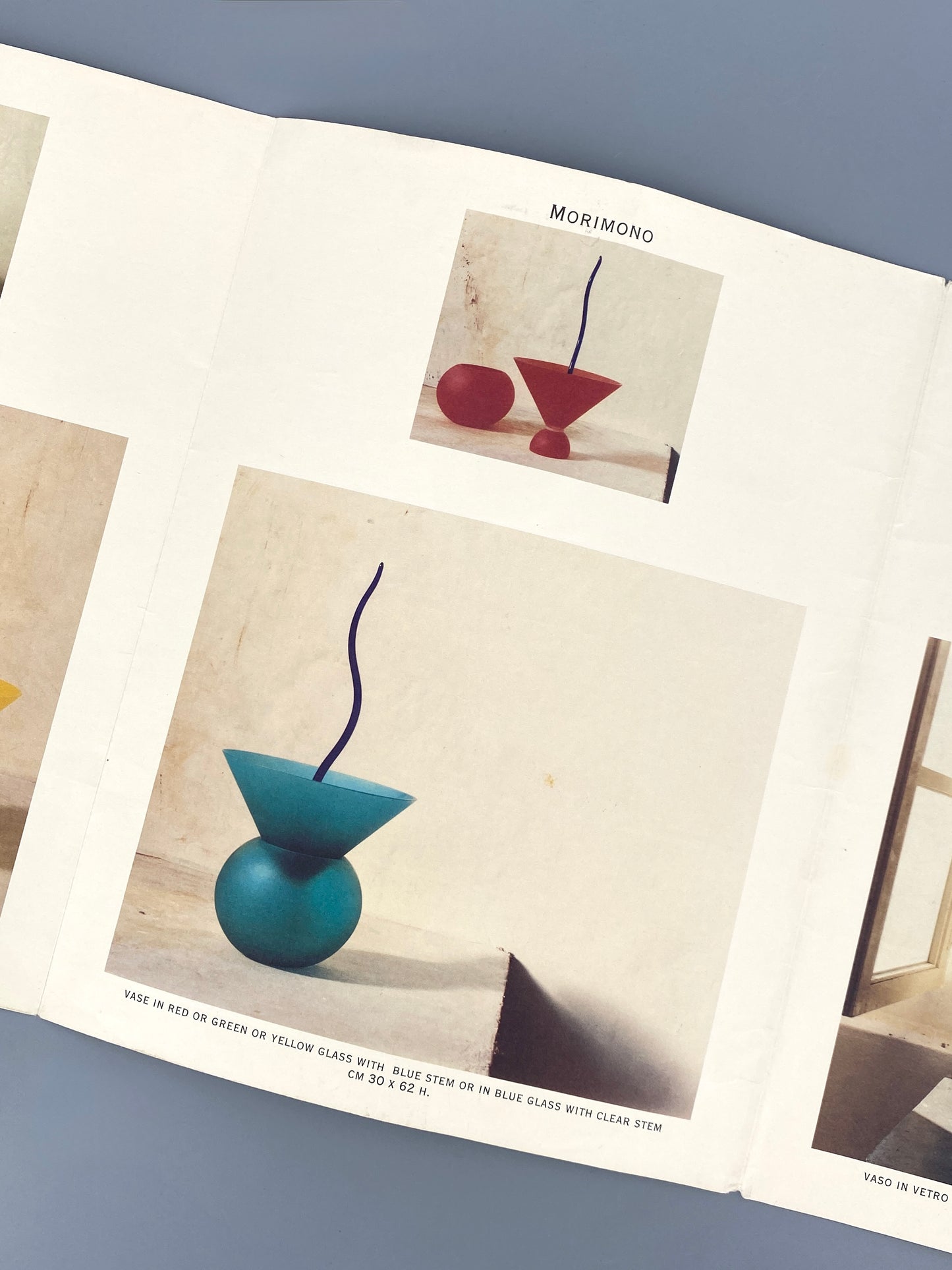 Signierte Memphis Vase / Kunstobjekt "Morimono" aus Muranoglas von Andrea Anastasio, 90er