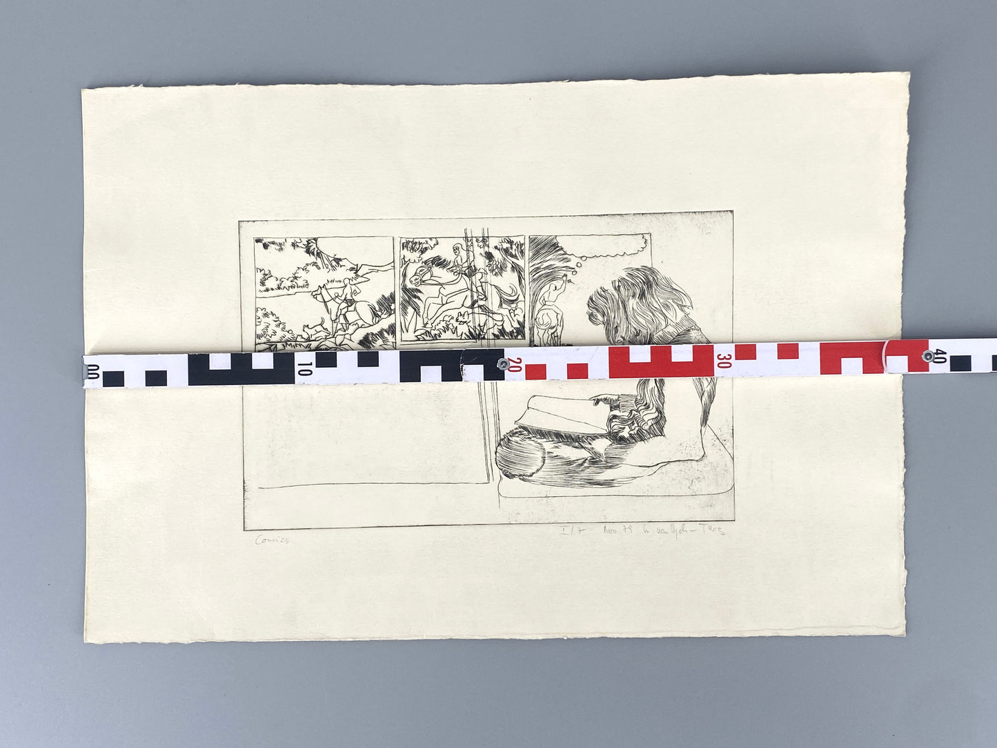 Radierung "Comics", handsigniert, 1979