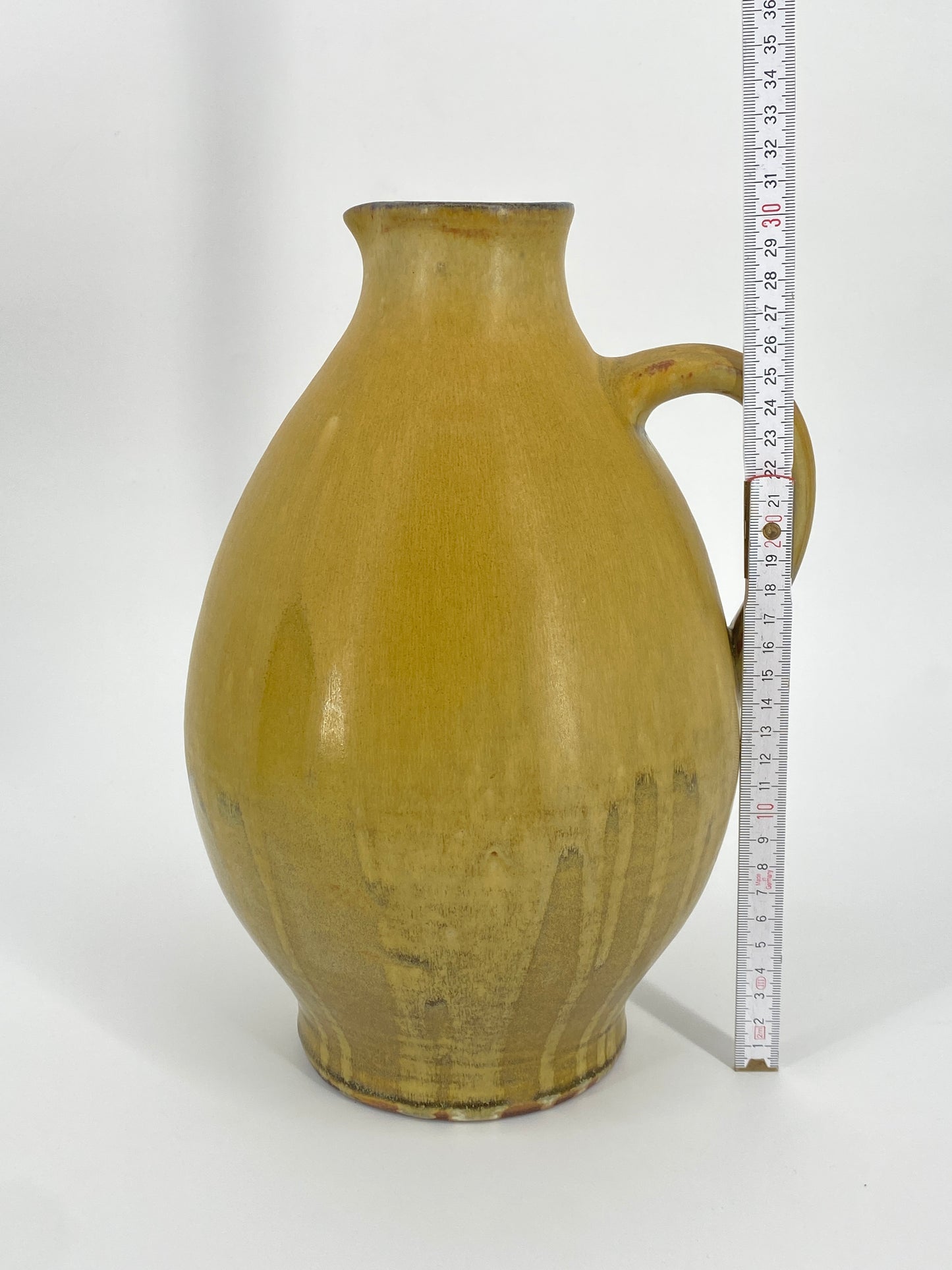 Keramik Krug von H. Schulze, Crinitz 1976