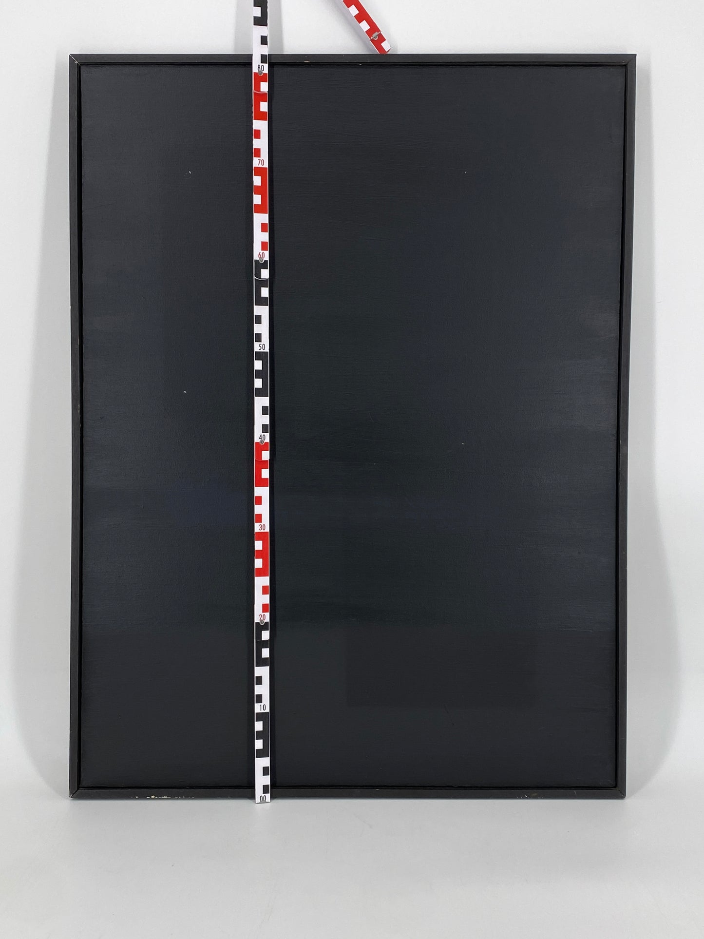 Zwei Acrylgemälde in Schwarz, abstrakte Kompositionen aus dem Jahr 1985, monogrammiert