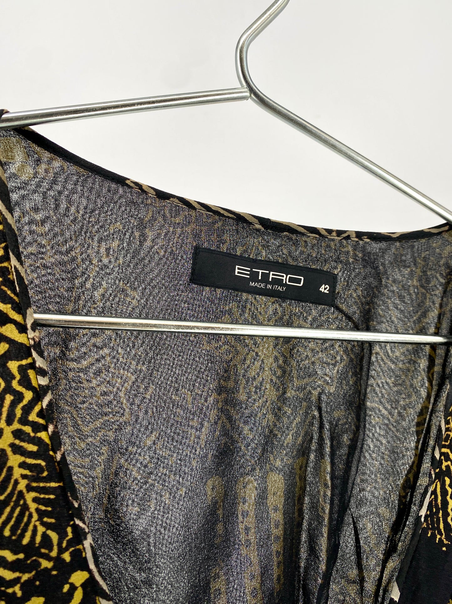 Knielanges Sommerkleid aus 100% Seide von Etro in IT 42 / DE 36