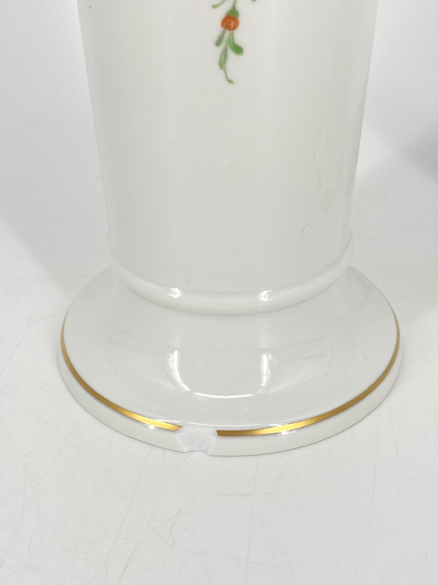 3er Set beschädigte Porzellan Vasen mit Blumendekor von KPM, Berlin 60er bis 90er