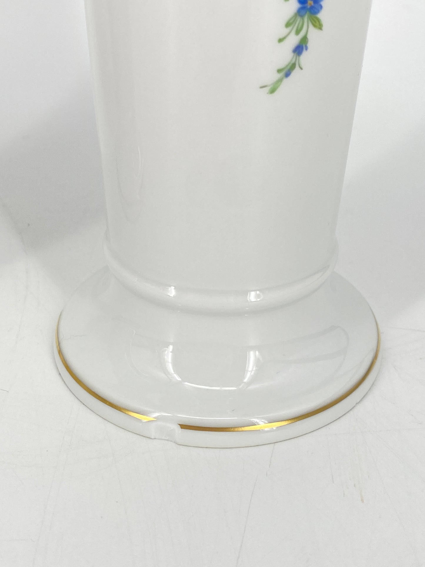 3er Set beschädigte Porzellan Vasen mit Blumendekor von KPM, Berlin 60er bis 90er