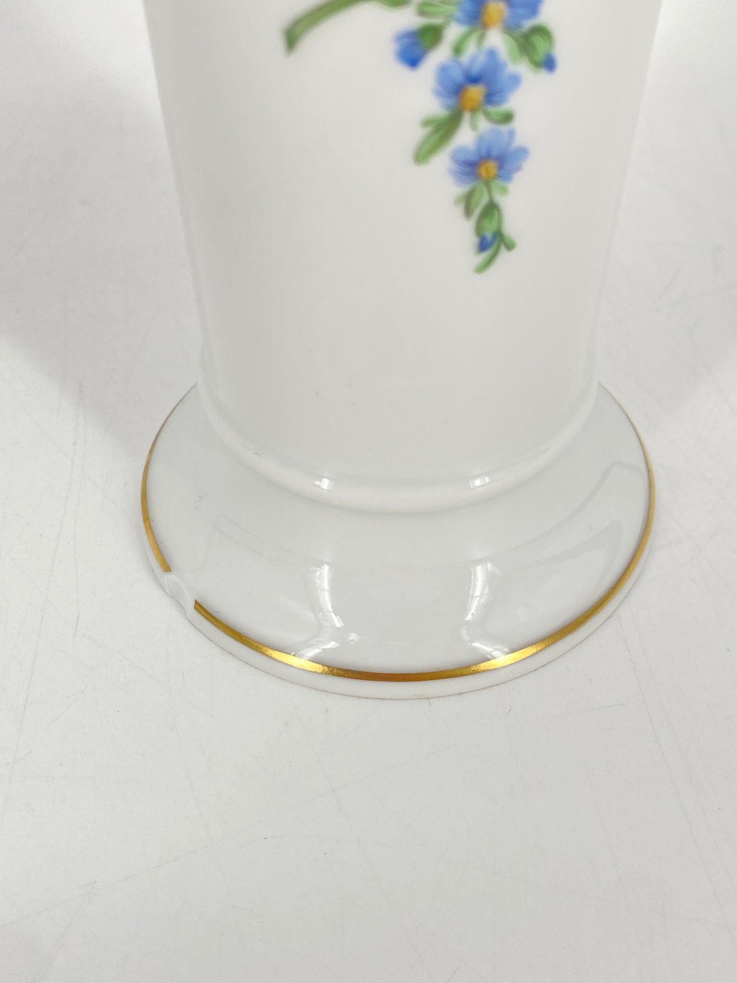3er Set beschädigte Porzellan Vasen mit Blumendekor von KPM, Berlin 60er bis 90er