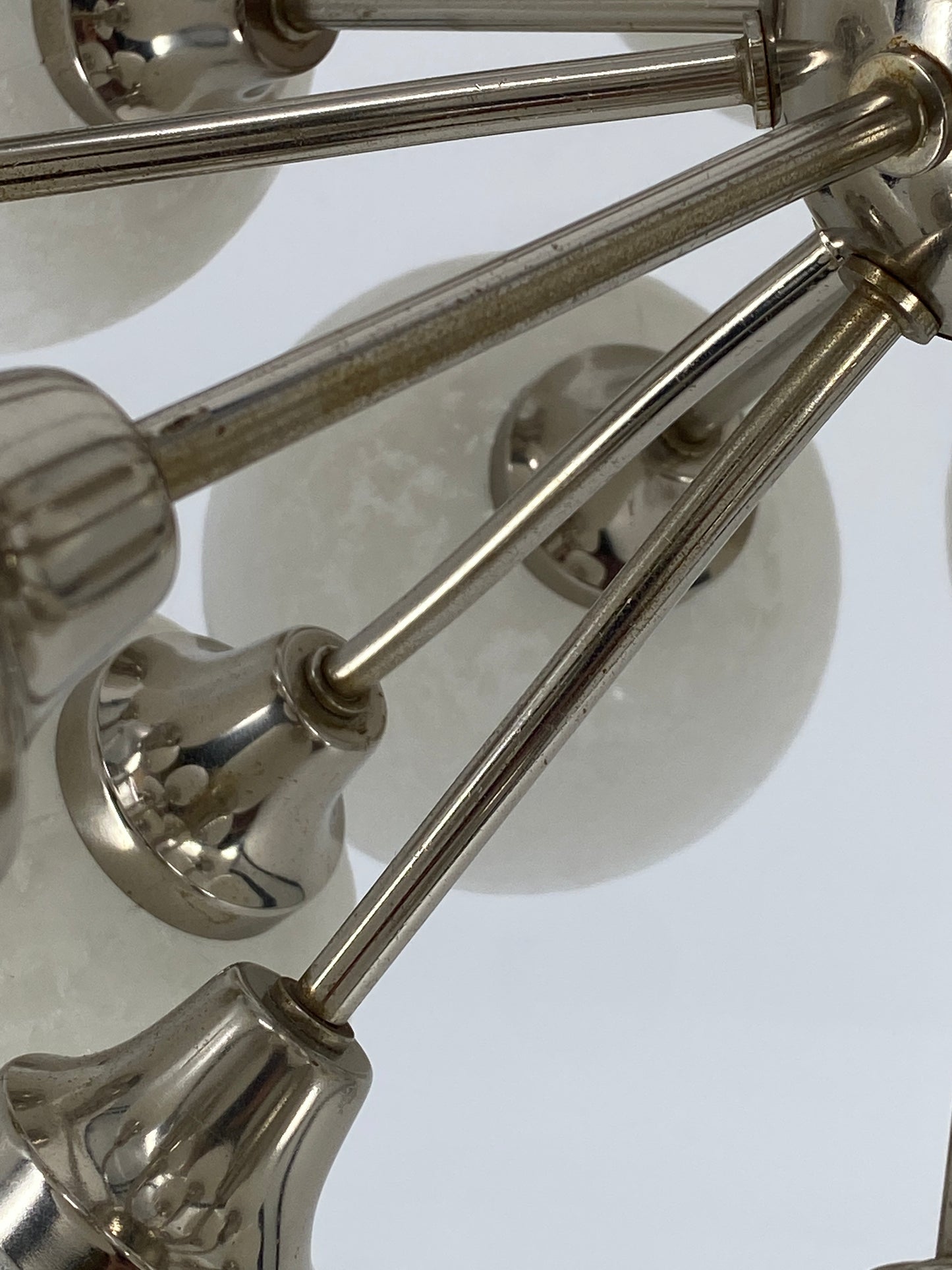 Space Age Sputnik Kronleuchter, 24-flammig, Rupert Nikoll zugeschrieben, Österreich 1970er