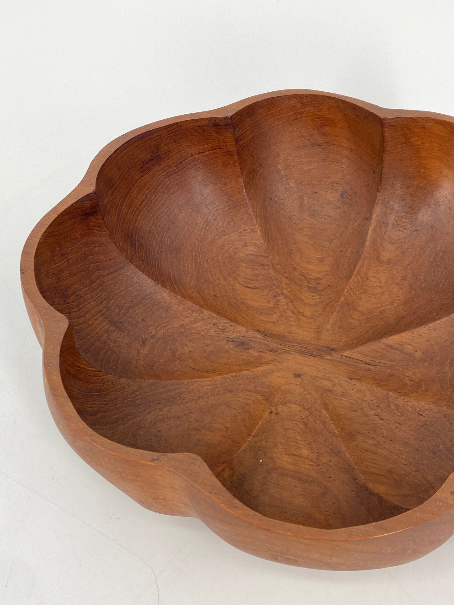 Schüssel und Salatbesteck aus Teak, 60er 70er
