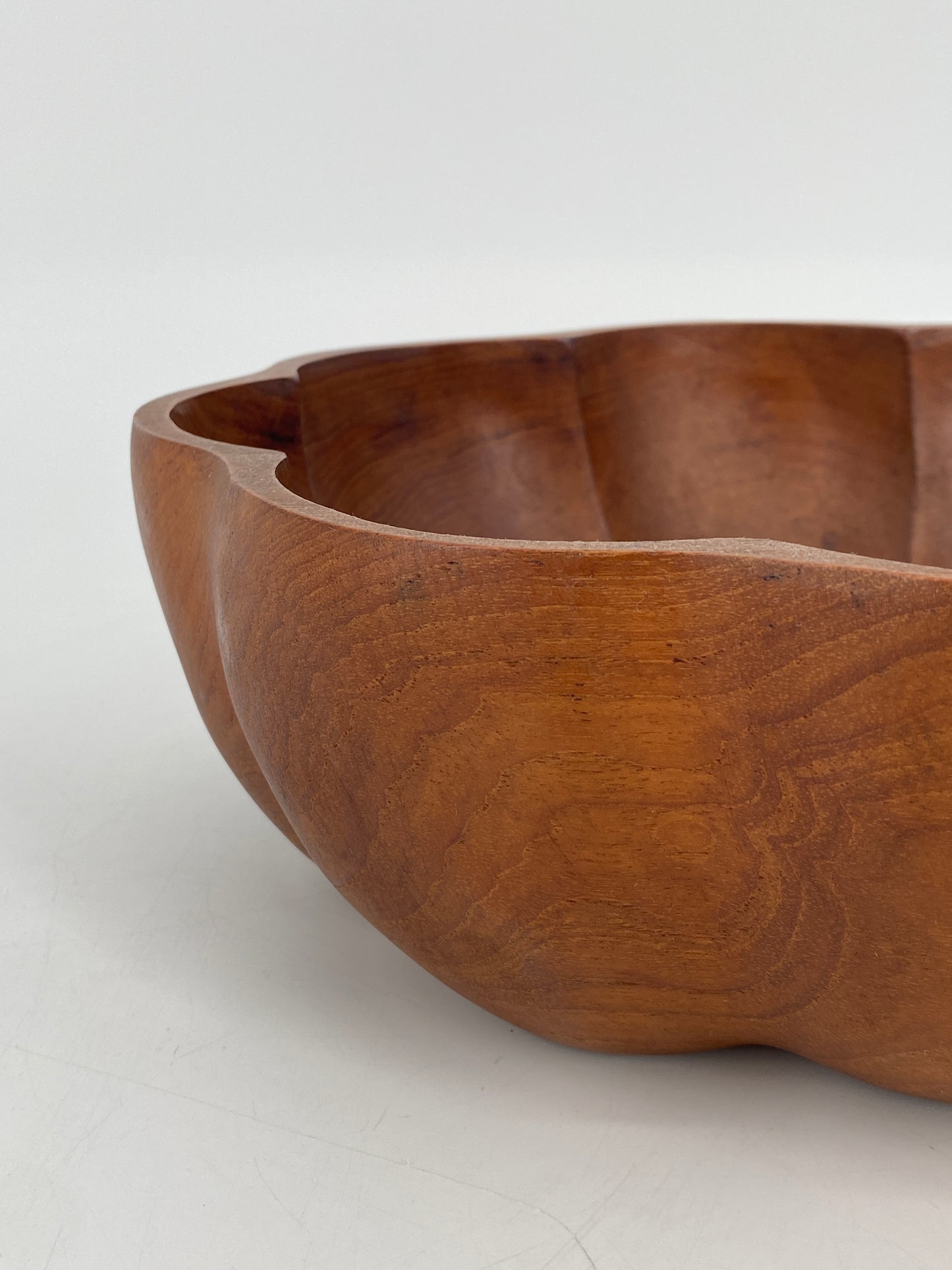 Schüssel und Salatbesteck aus Teak, 60er 70er
