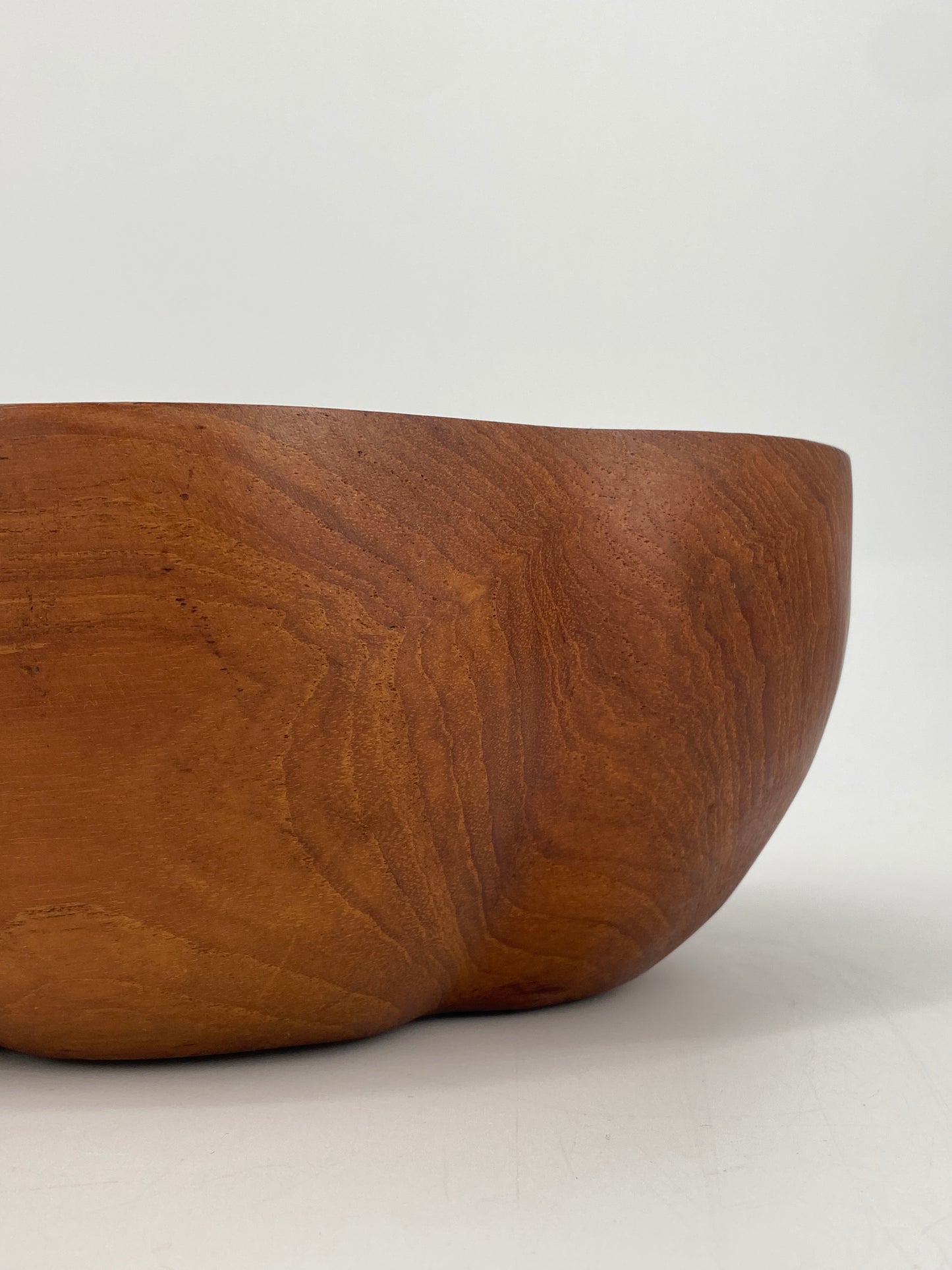 Schüssel und Salatbesteck aus Teak, 60er 70er