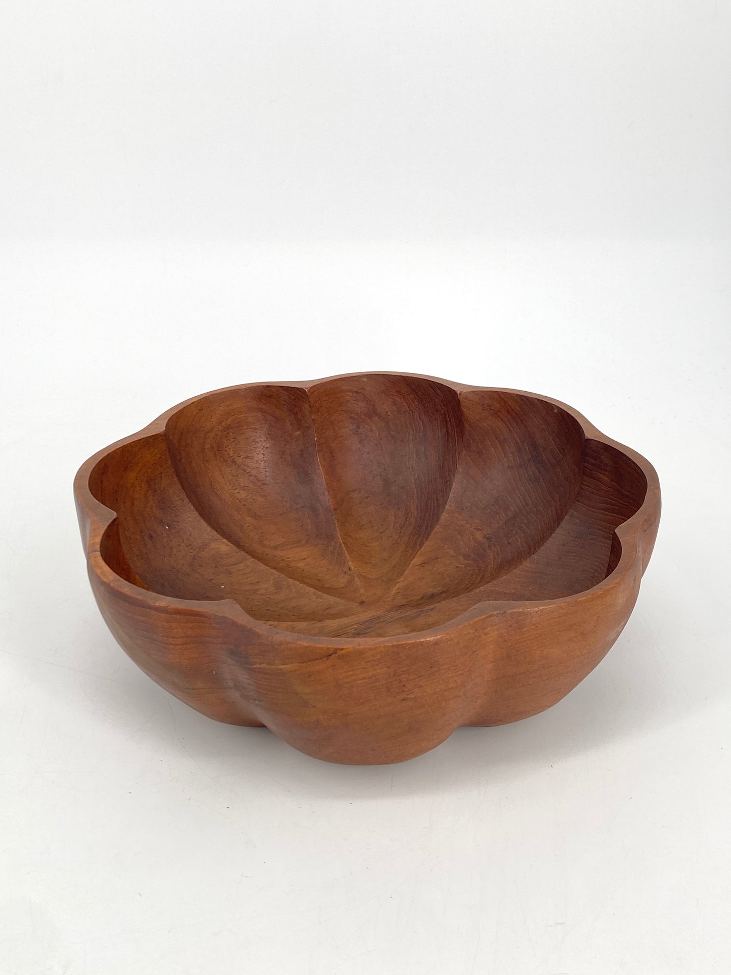 Schüssel und Salatbesteck aus Teak, 60er 70er