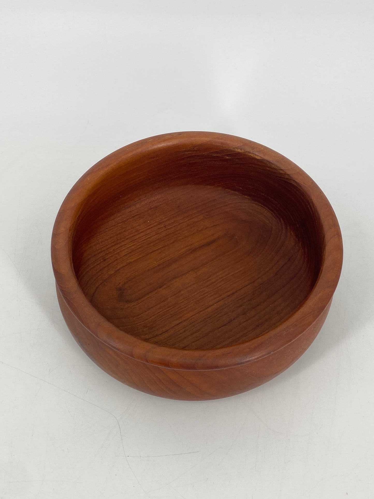 Schüssel und Salatbesteck aus Teak, 60er 70er