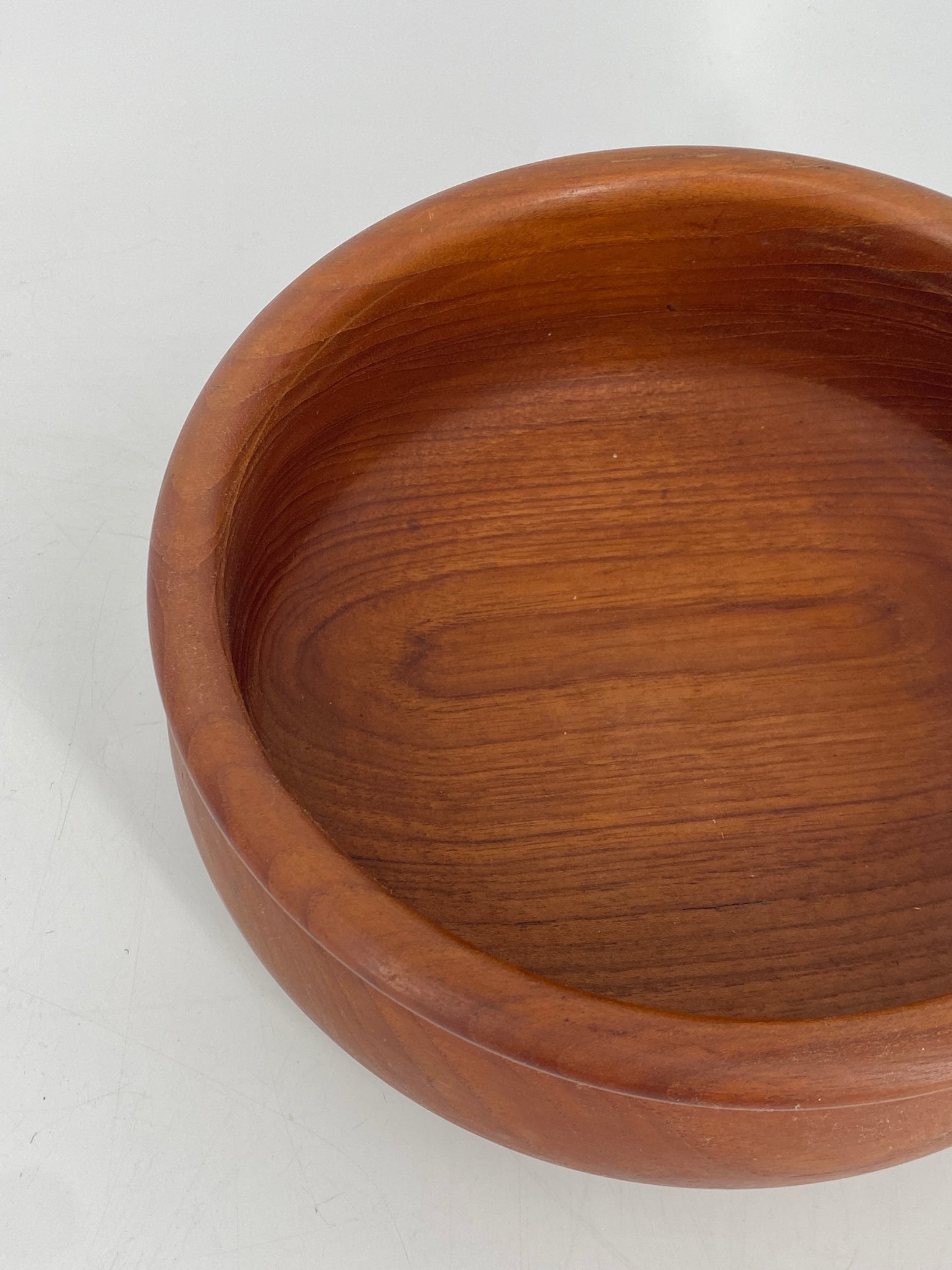 Schüssel und Salatbesteck aus Teak, 60er 70er
