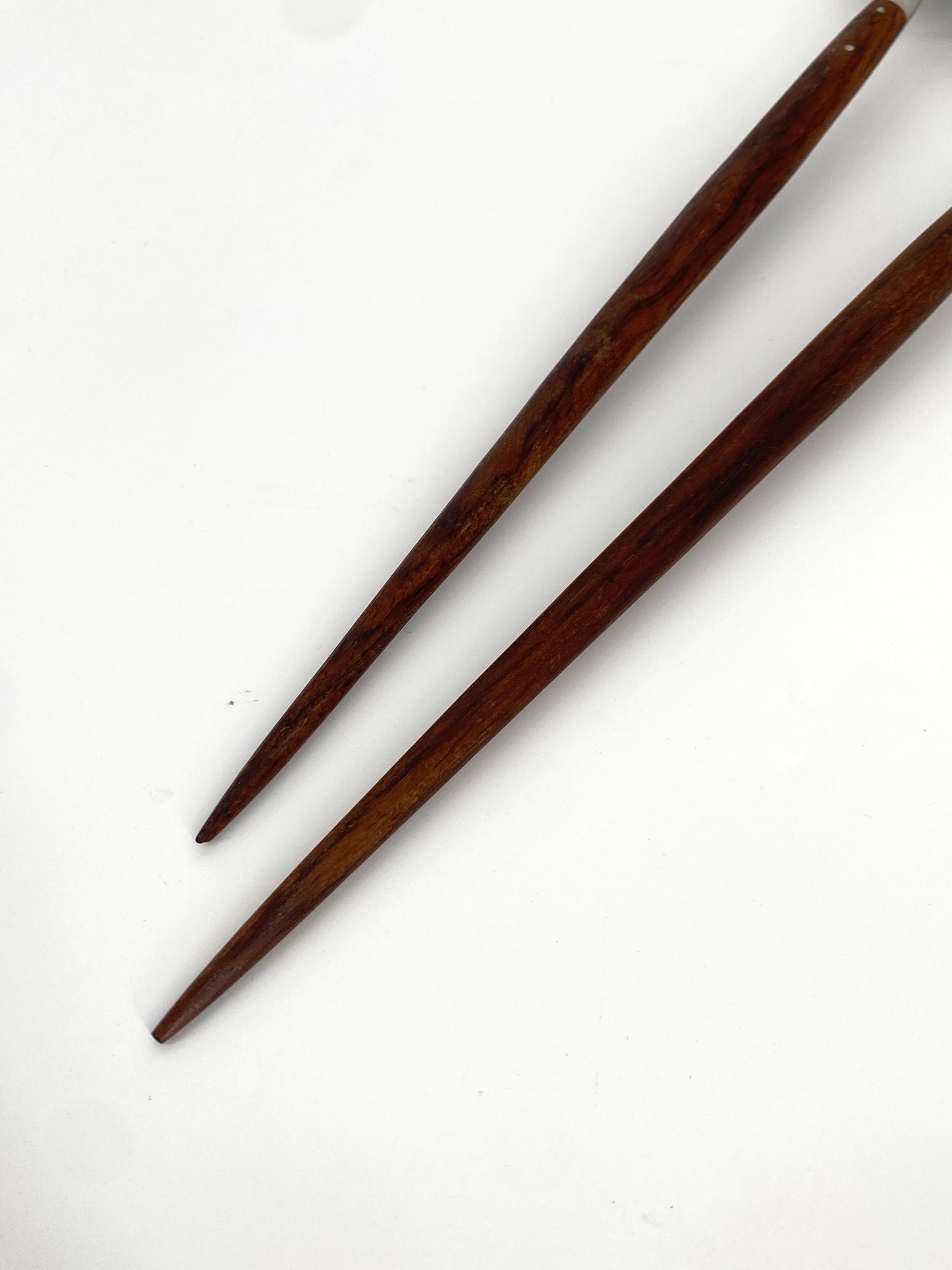 Schüssel und Salatbesteck aus Teak, 60er 70er