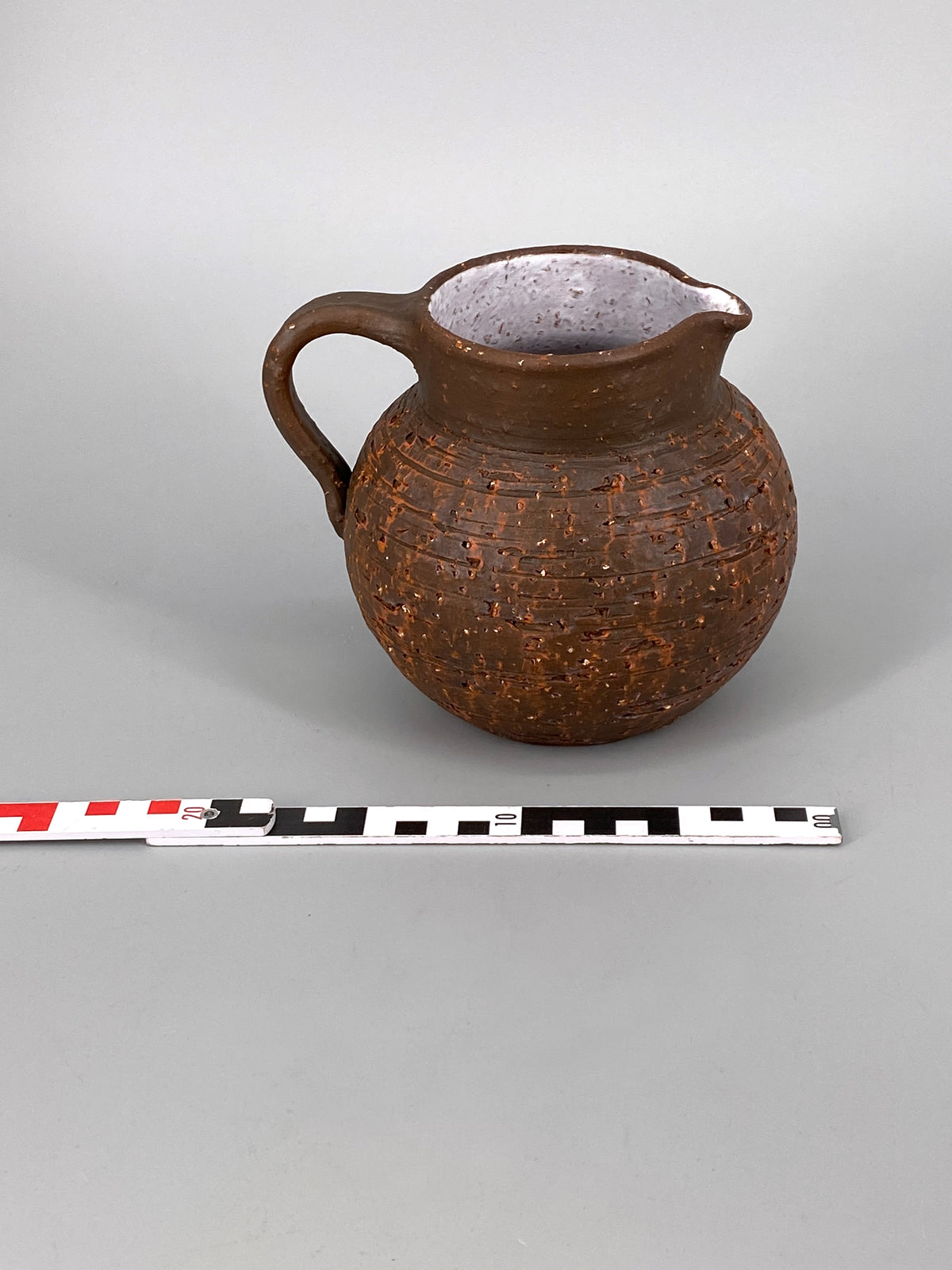 strukturierter Studiokeramik Krug / Vase, 1950er