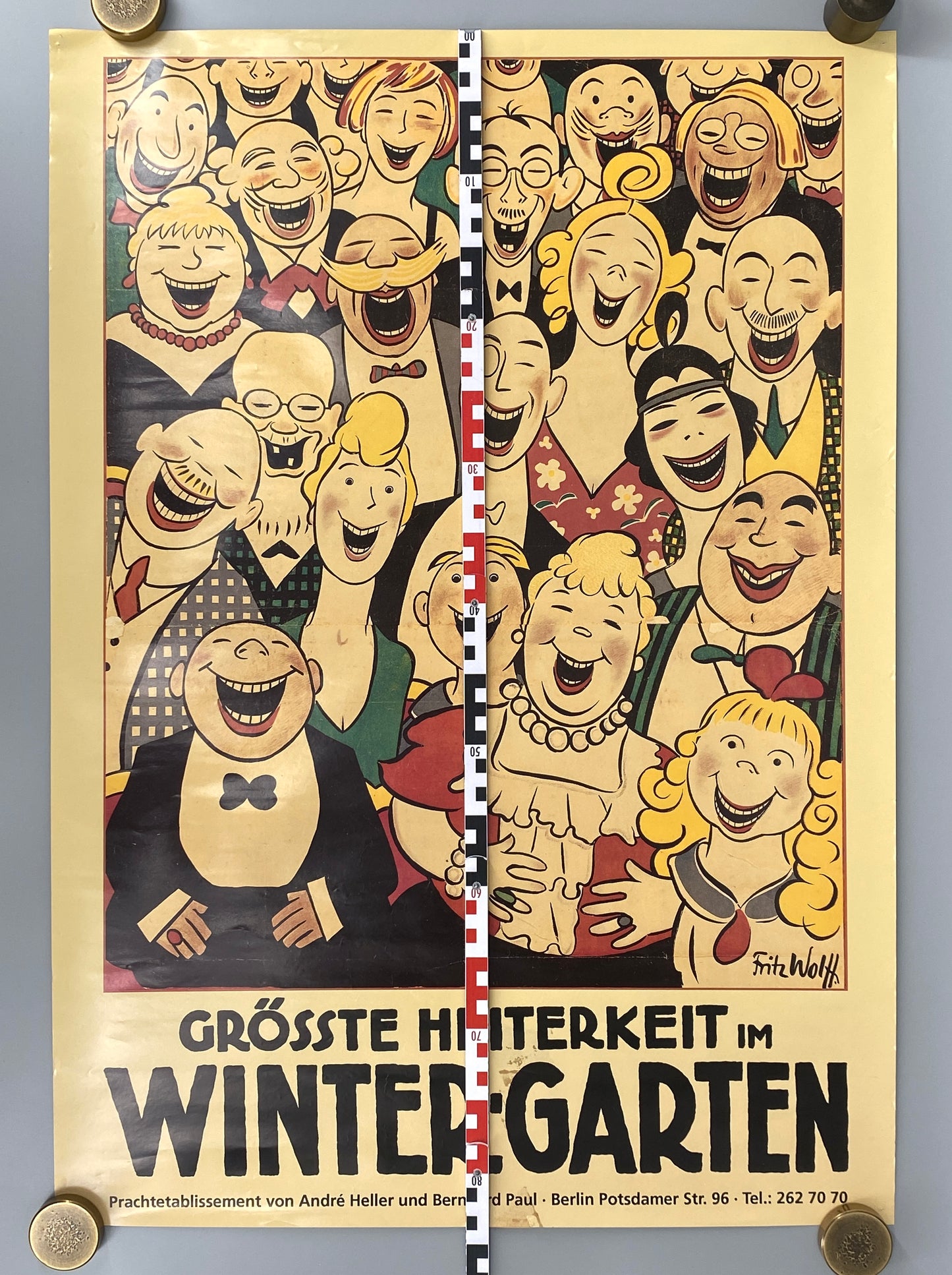 Werbeplakat für das Varieté Wintergarten in Berlin, 1992