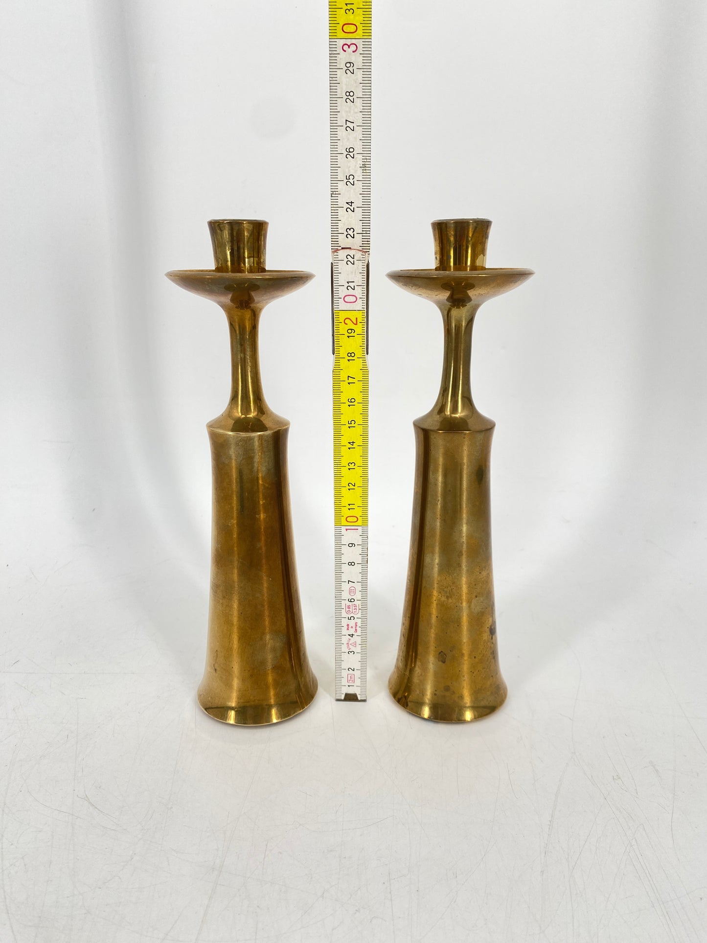 2x Kerzenständer von Jens Quistgaard für Quistgaard Dansk Designs, 1950/60er