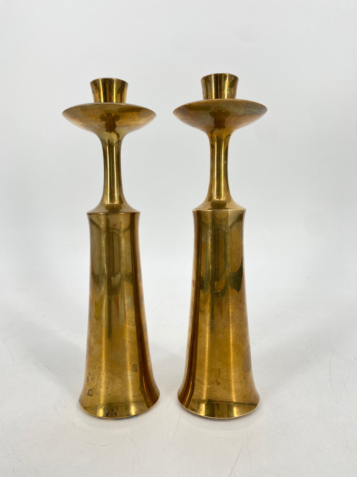 2x Kerzenständer von Jens Quistgaard für Quistgaard Dansk Designs, 1950/60er