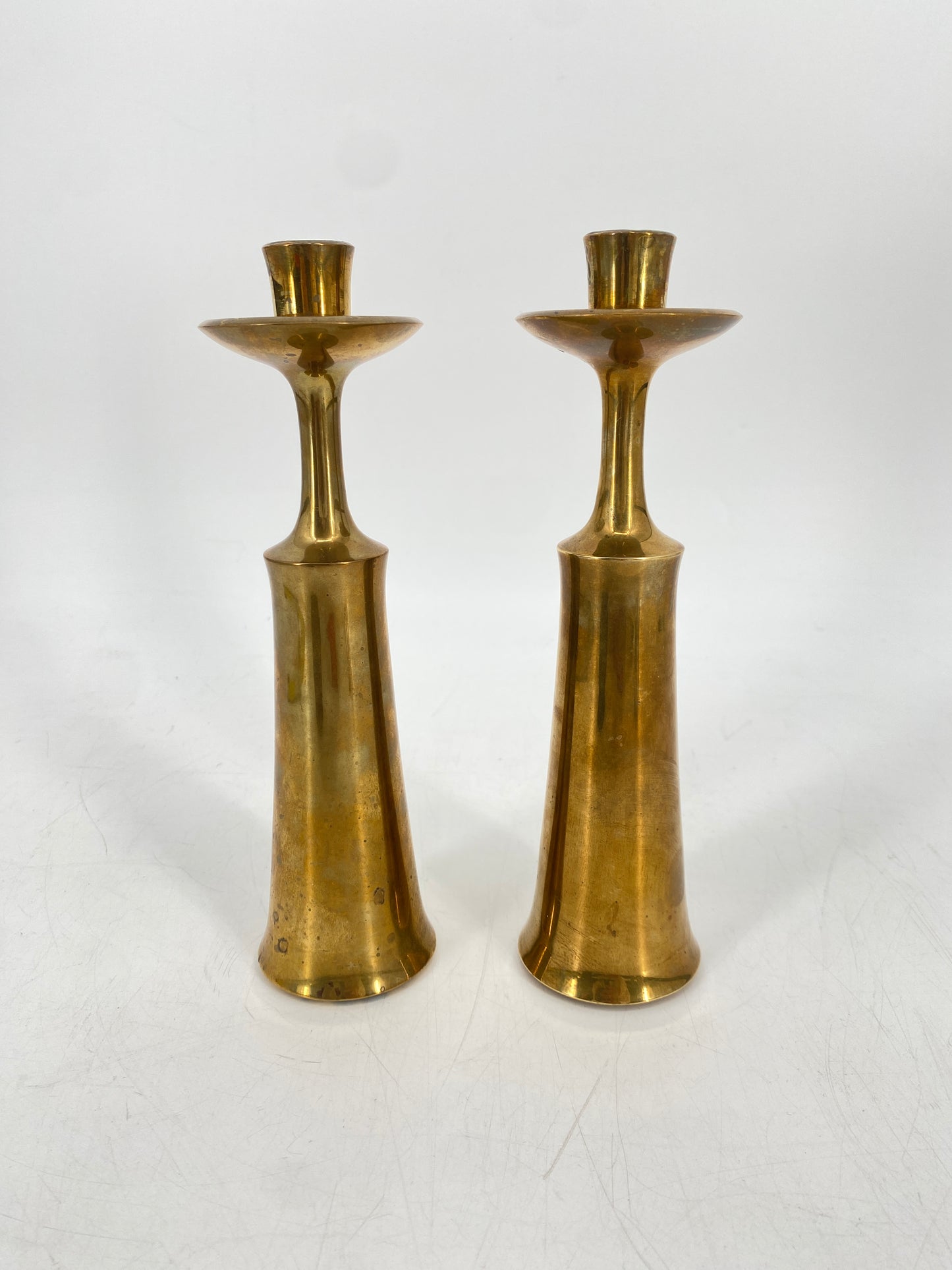 2x Kerzenständer von Jens Quistgaard für Quistgaard Dansk Designs, 1950/60er
