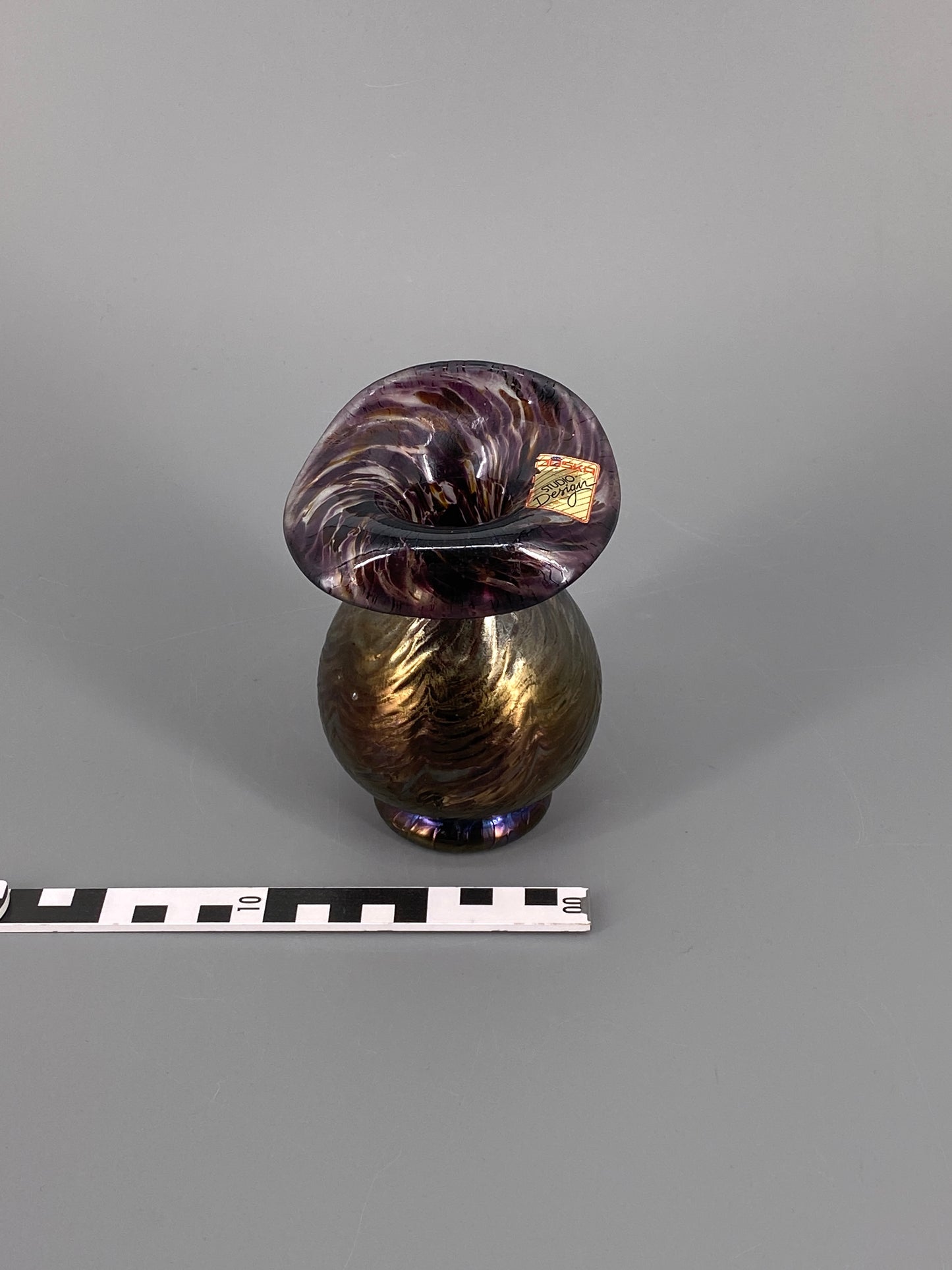 Glas Vase von Joska Studio Design, Irisierend, Deutschland, 70er