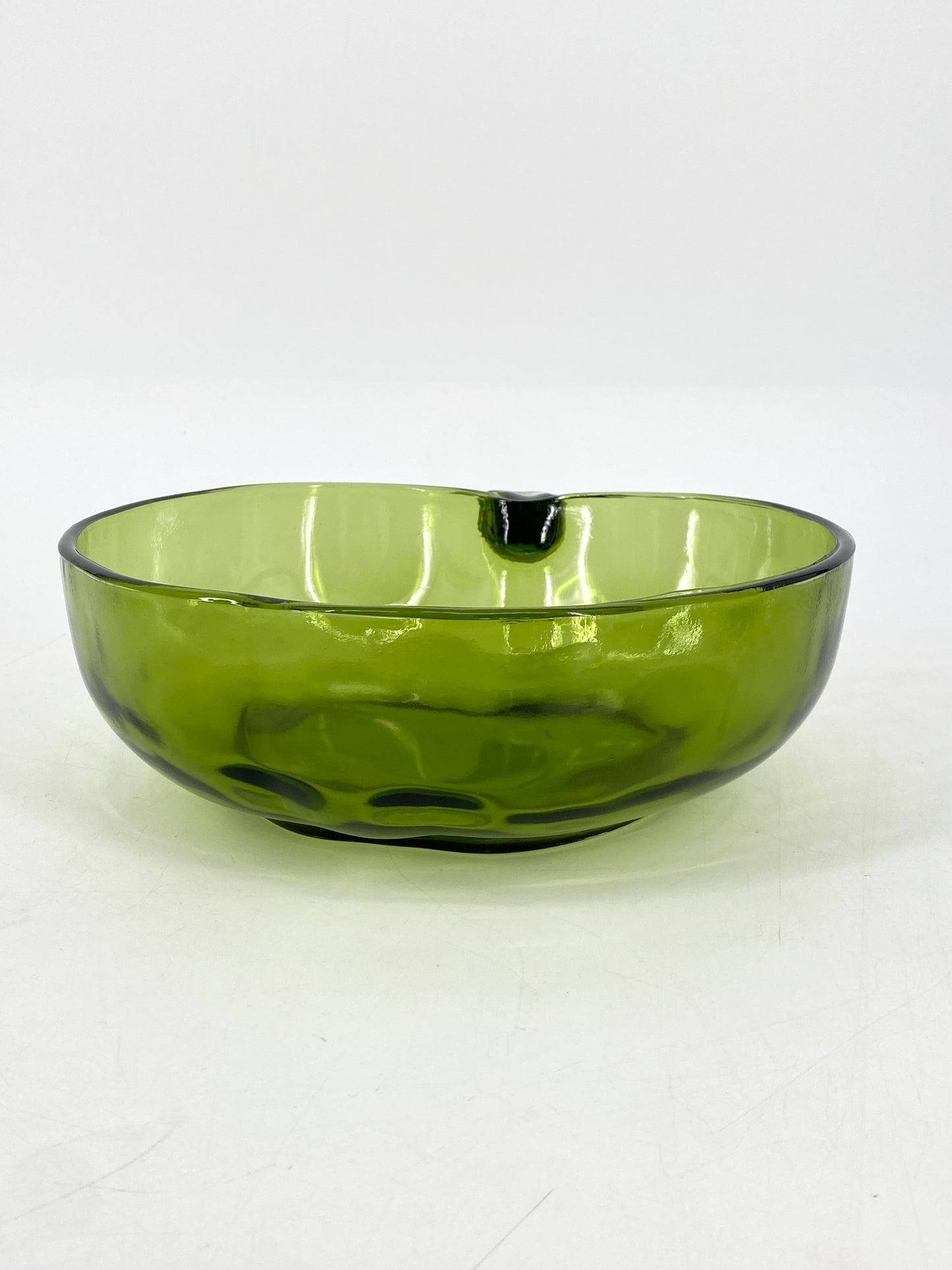 Set aus 10 Glasschalen in Apfelform aus Glas in Grün