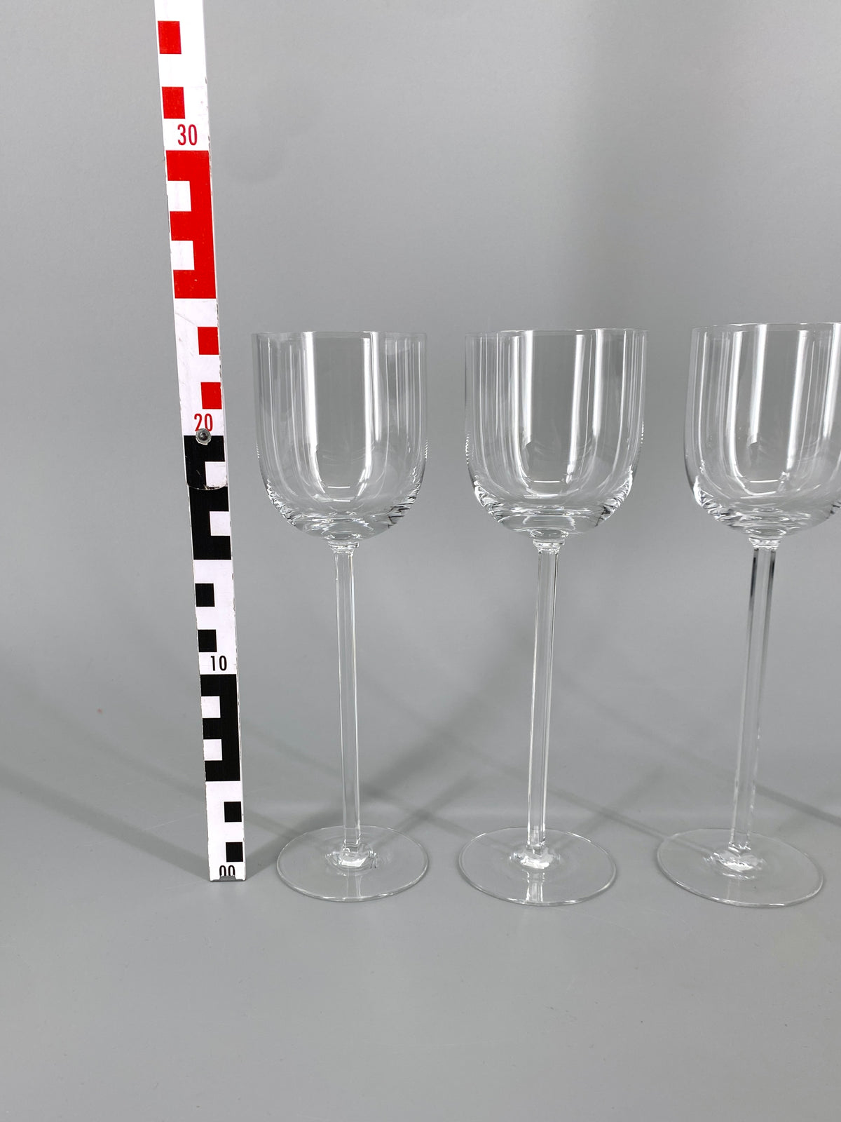 4x Weingläser mit quadratischem Stiel von Riedel, Österreich, 70er