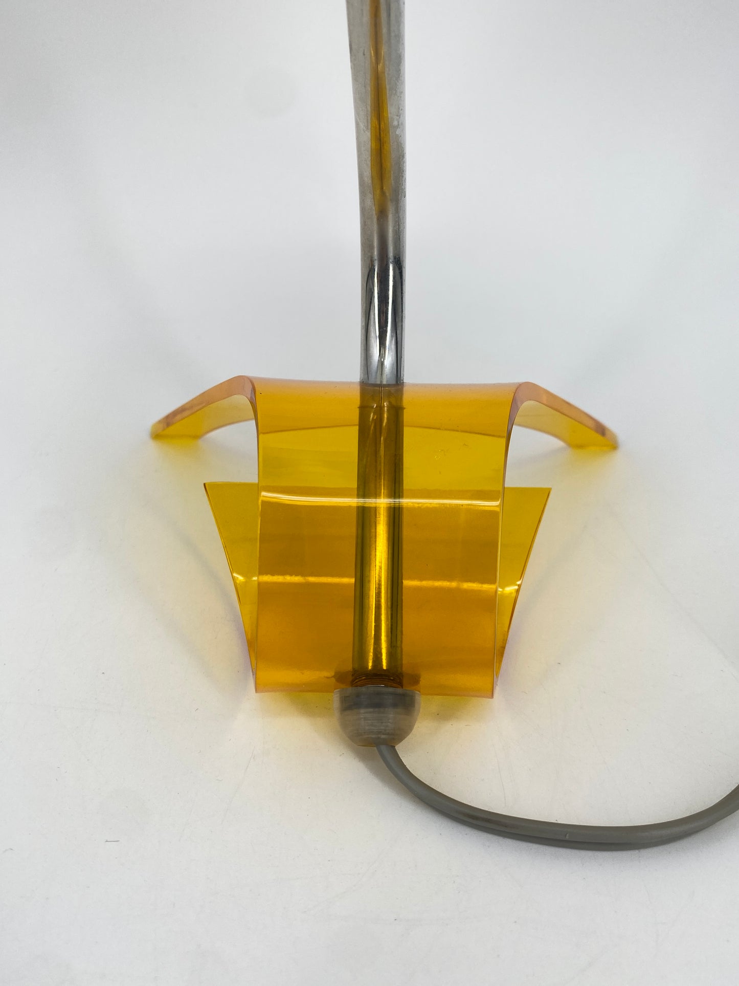 Tischlampen von Apolinary Galecki, Acrylglas Gelb, 1960/70er Jahre