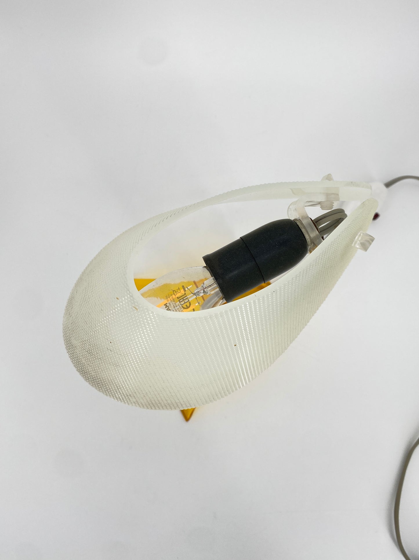 Tischlampen von Apolinary Galecki, Acrylglas Gelb, 1960/70er Jahre
